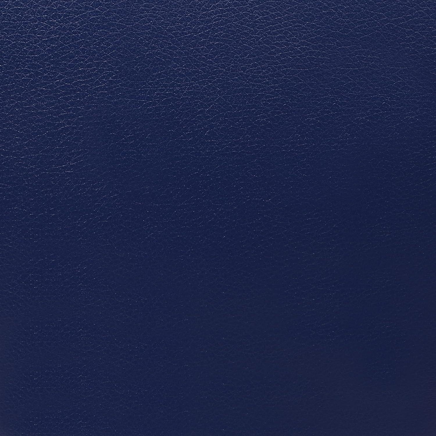 Legacy Office Chair in Navy Faux Leather with Gold Base