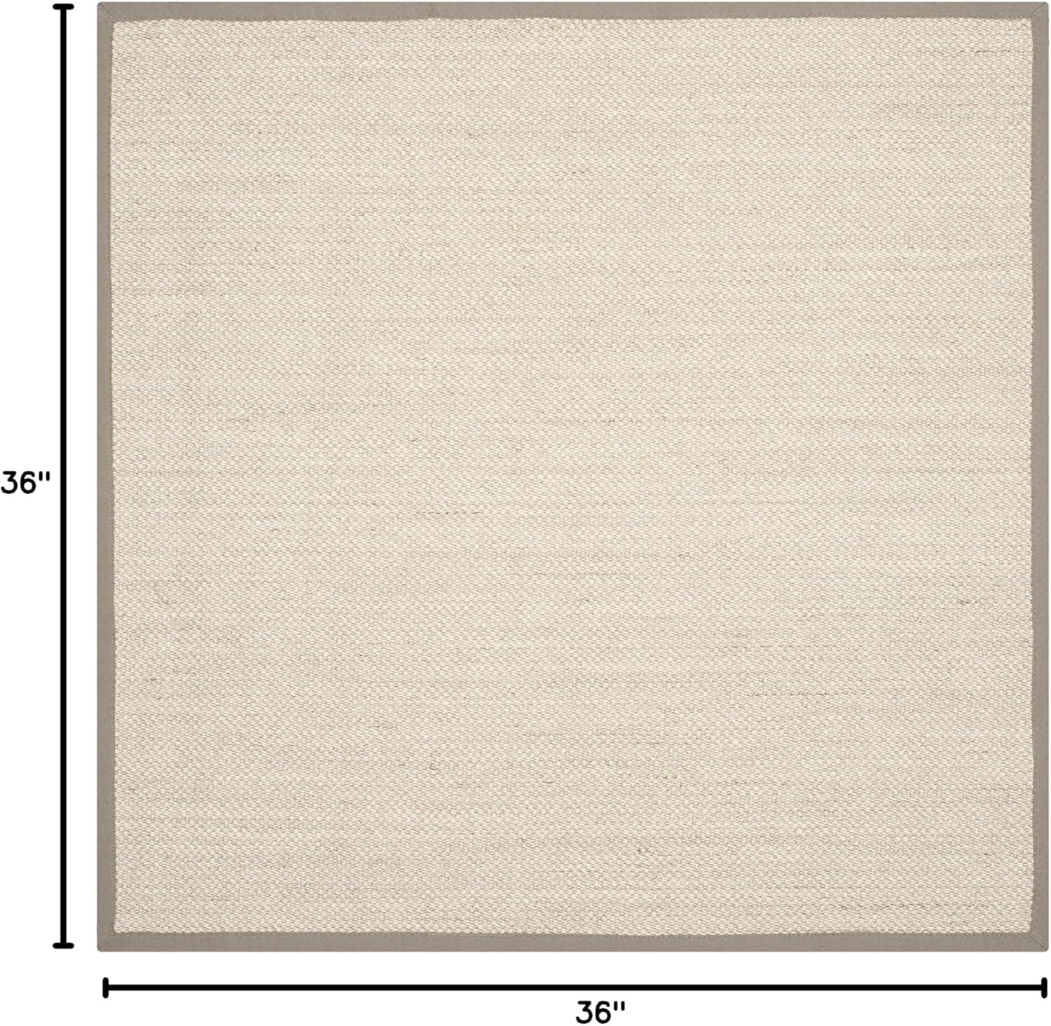 Natural Fiber NF143 Power Loomed Indoor Accent Rug - Marble/Khaki - 3'x5' - Safavieh.