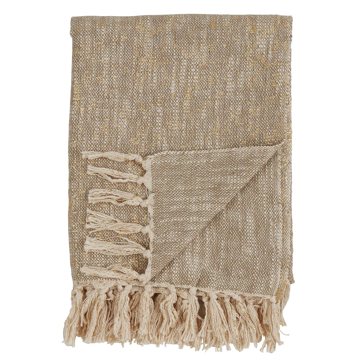 Saro Sevan Collection Hand Woven Throw Blanket