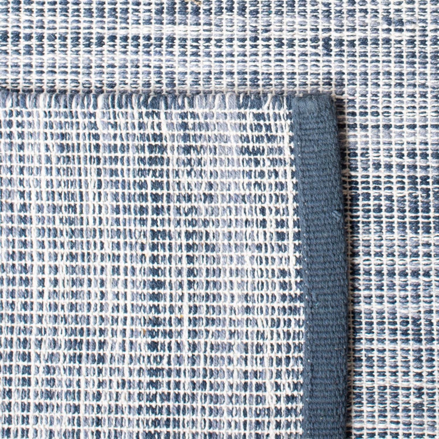 Montauk MTK250 Hand Woven, Flat Weave Indoor Area Rug - Navy/Blue - 6'x9' - Safavieh