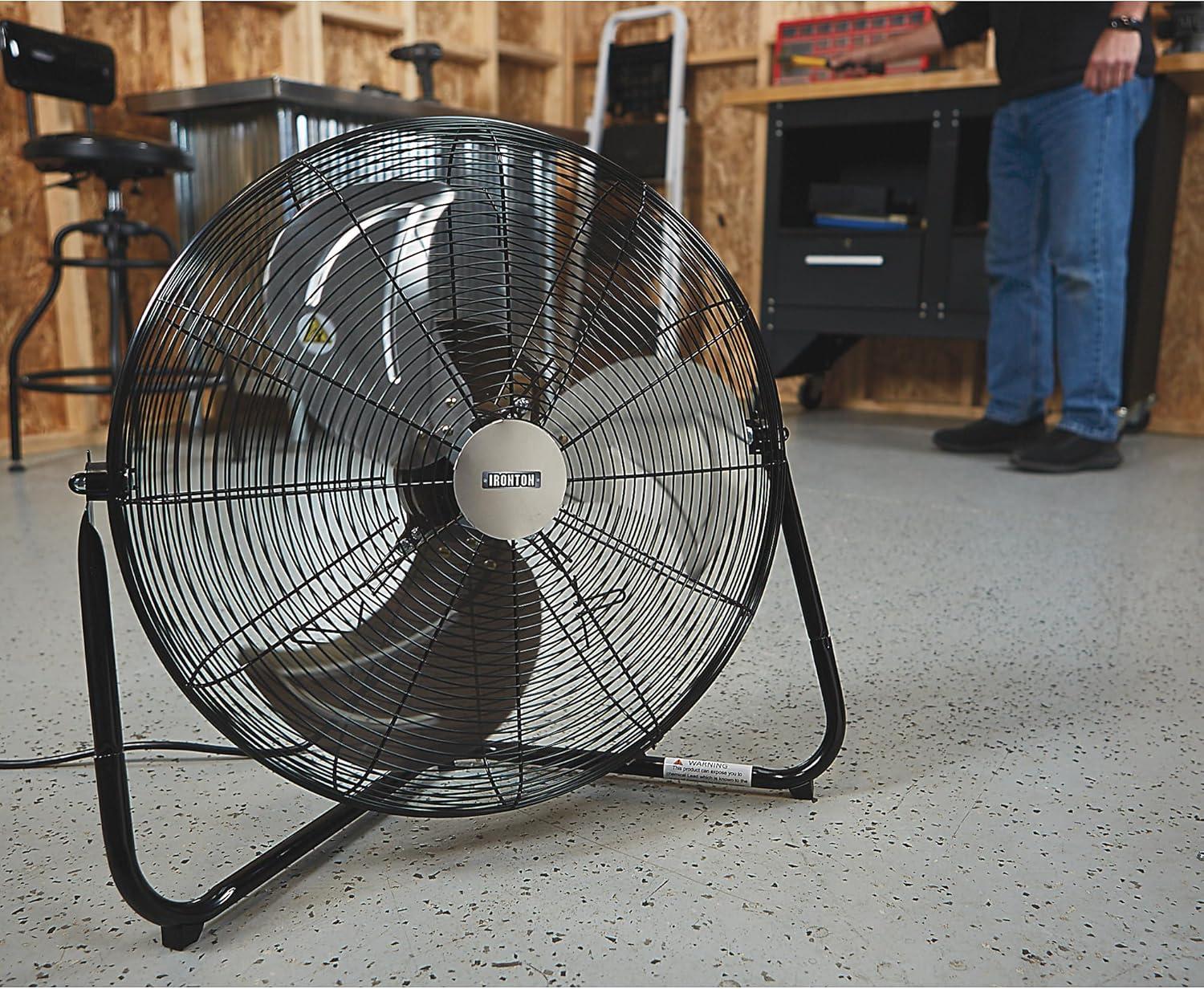 Ironton High-Velocity Indoor Floor Fan, 20in., 3600 CFM, 120 Volts