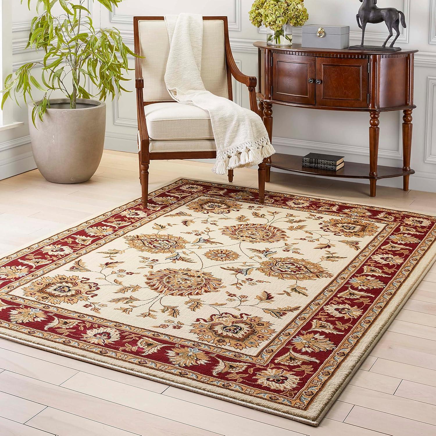 Well Woven Timeless Abbasi Oriental Persian Green 5'3" x 7'3" Area Rug