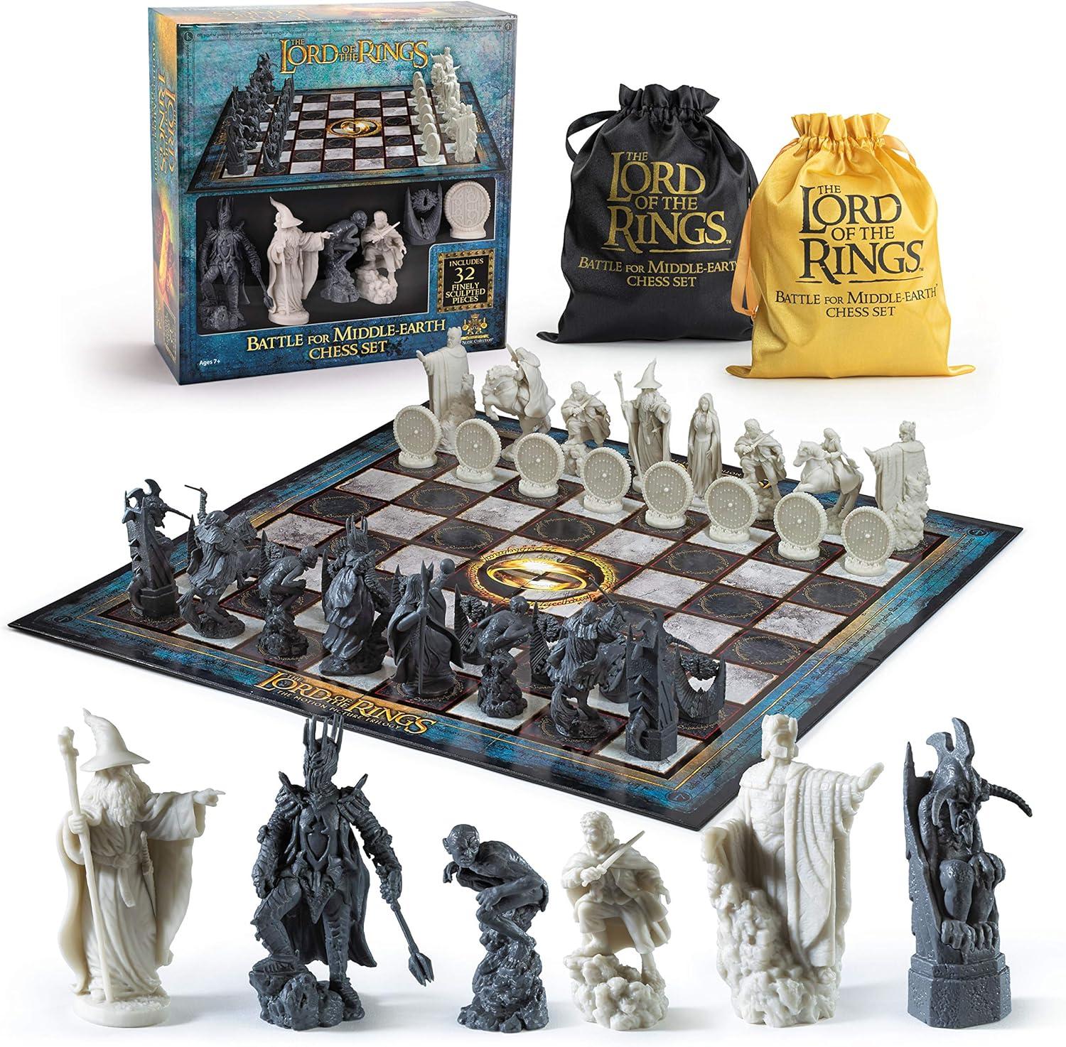 The Noble Collection Lord of the Rings Game Chess Set Battle for Middle-Earth