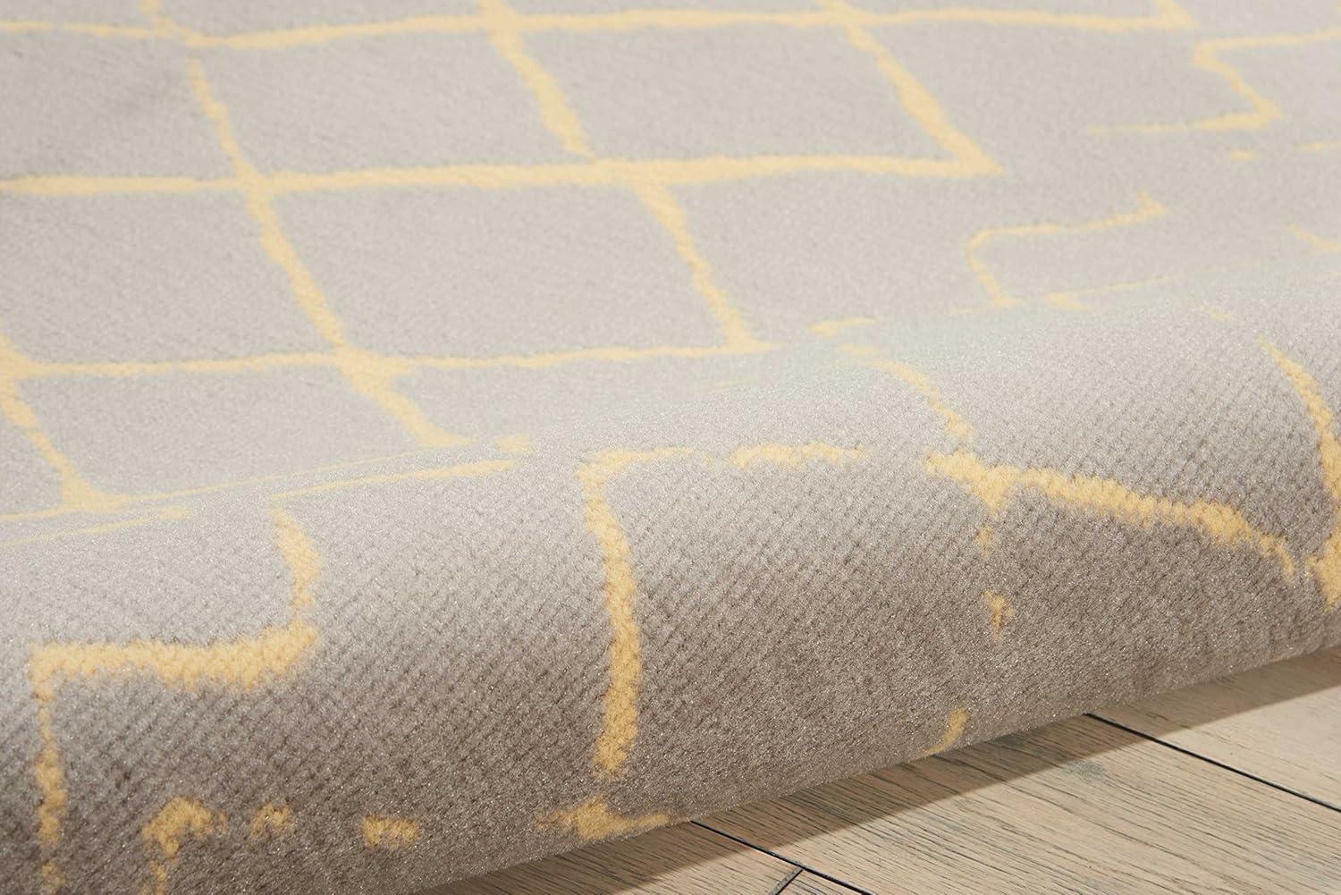 Nourison Grafix Grey Area Rug GRF04 5'3"X7'3"