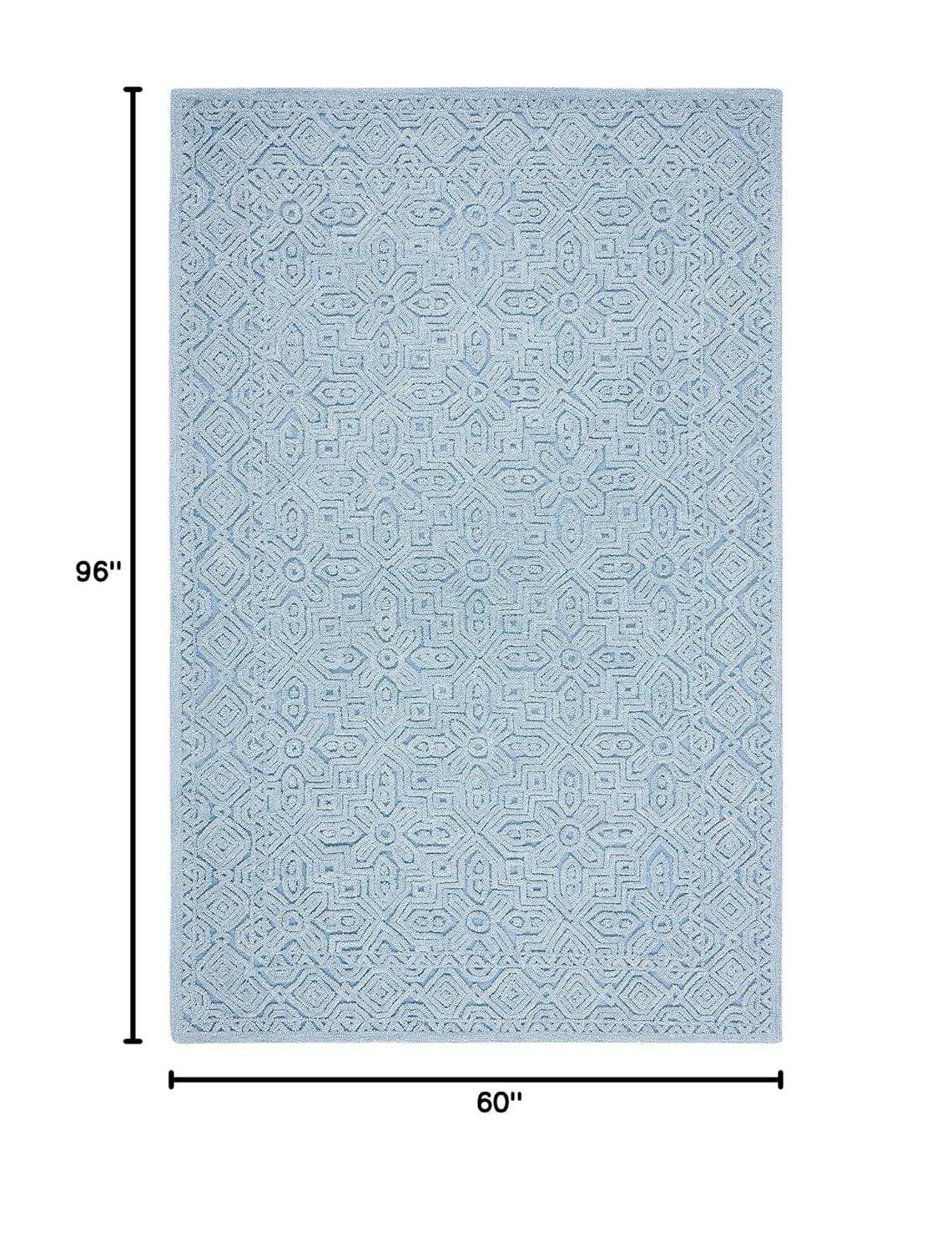 Textural TXT101 Hand Tufted Area Rug - Blue - 8'x10' - Safavieh.