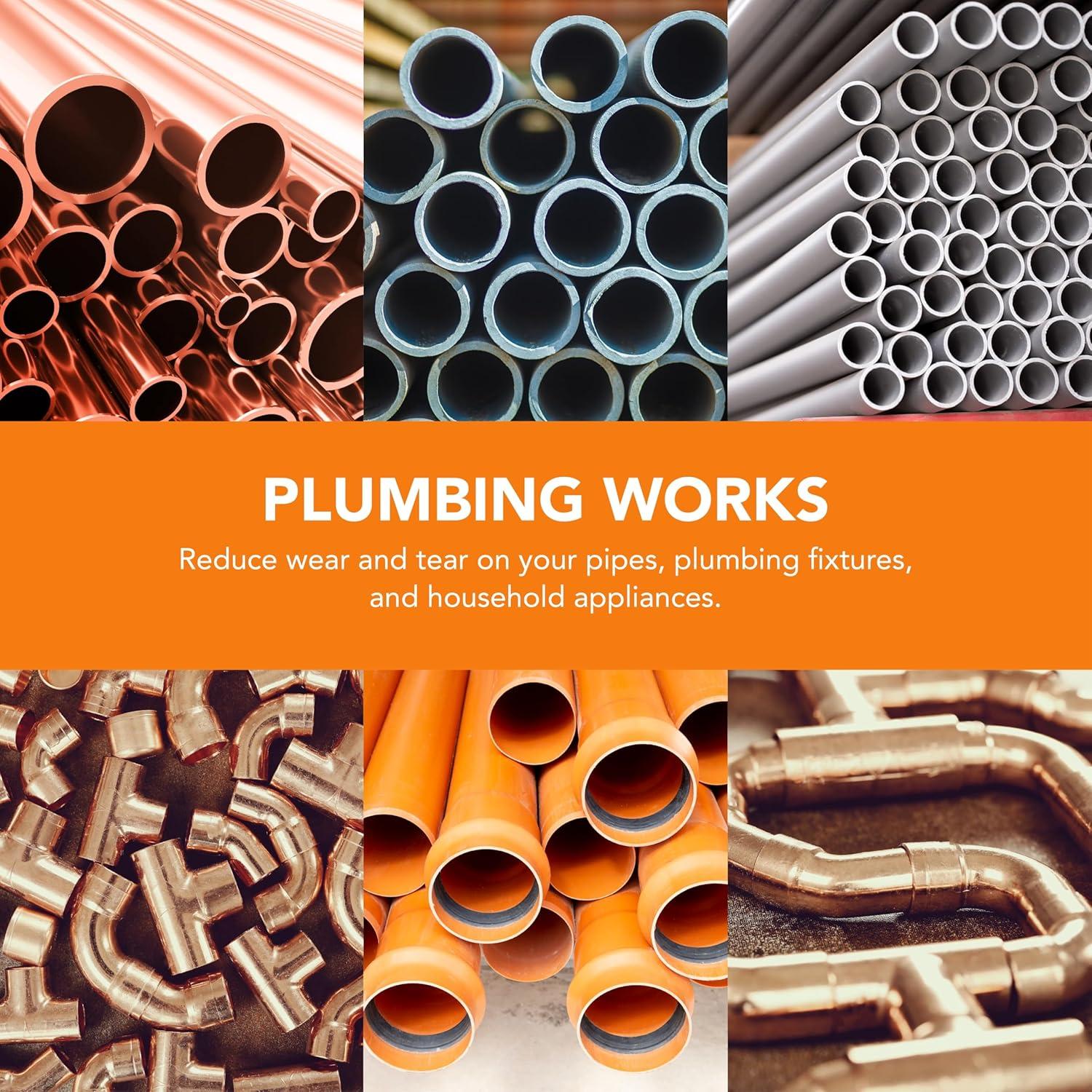 Capacitive Electronic Water Descaler System - Alternative Water Softener Salt Free for Whole House, Reduces the effects of Limescale and Rust formation [CWD24, Max 1" Pipe]