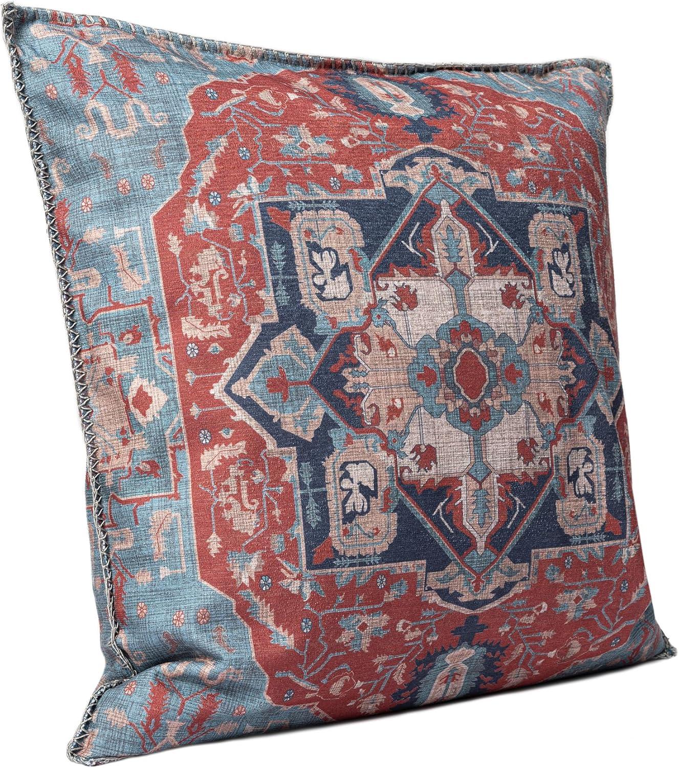 Geometric Turkish Polyester Indoor/Outdoor Throw Pillow