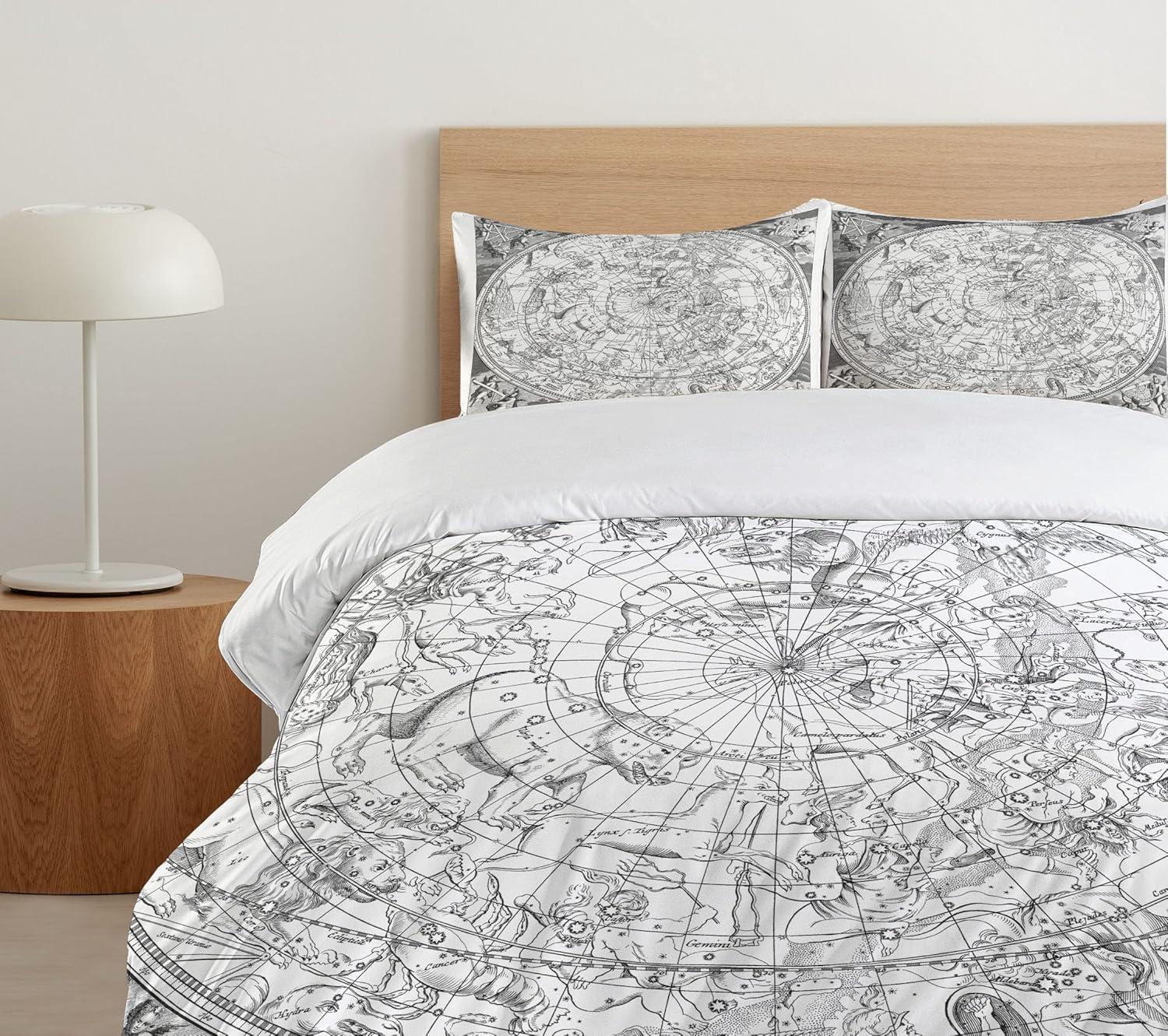 Ambesonne Constellation Eclectic Duvet Cover Set