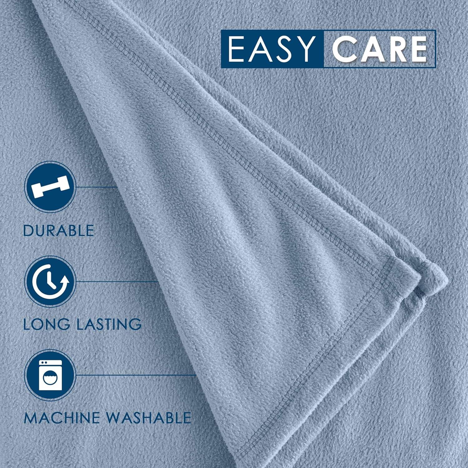 Martex Martex Super Soft Fleece Blanket All Season, Warm, Lightweight, Cozy Throw Blanket