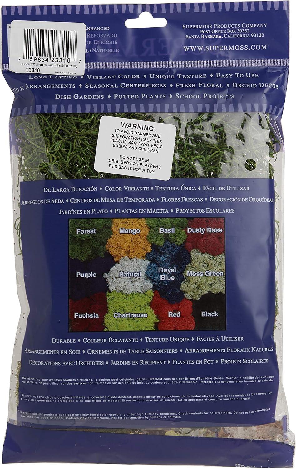 Super Moss SuperMoss Preserved Moss Mix, Mixed Colors, Approx. 2oz | Wayfair