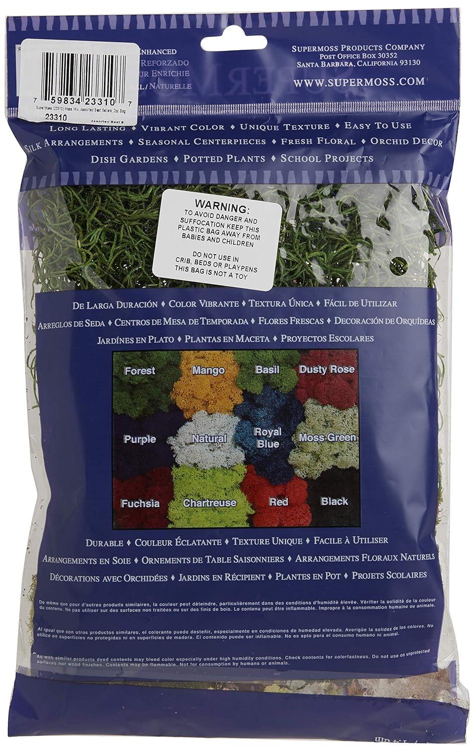 Super Moss SuperMoss Preserved Moss Mix, Mixed Colors, Approx. 2oz | Wayfair
