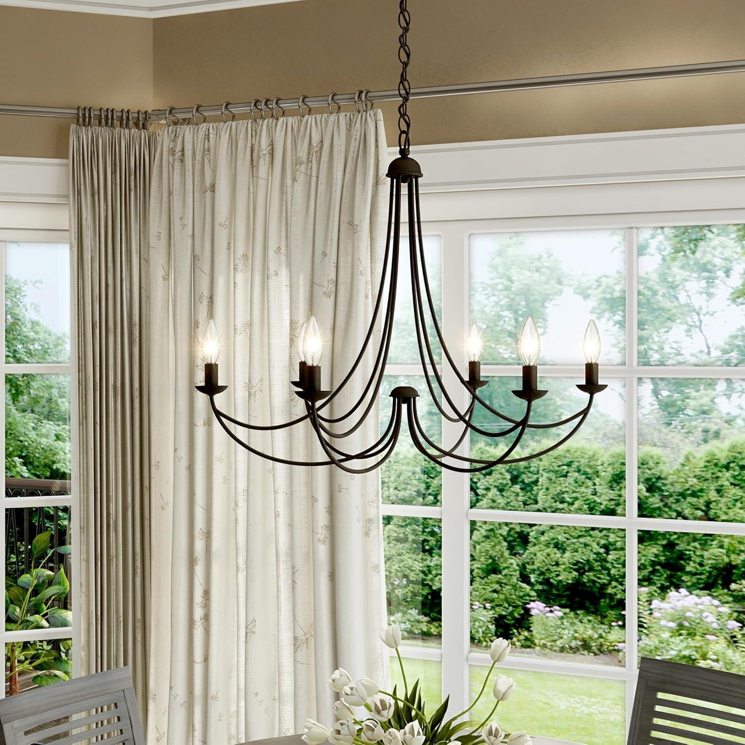 Quoizel Lighting Mirren 6 - Light Chandelier in  Imperial Bronze