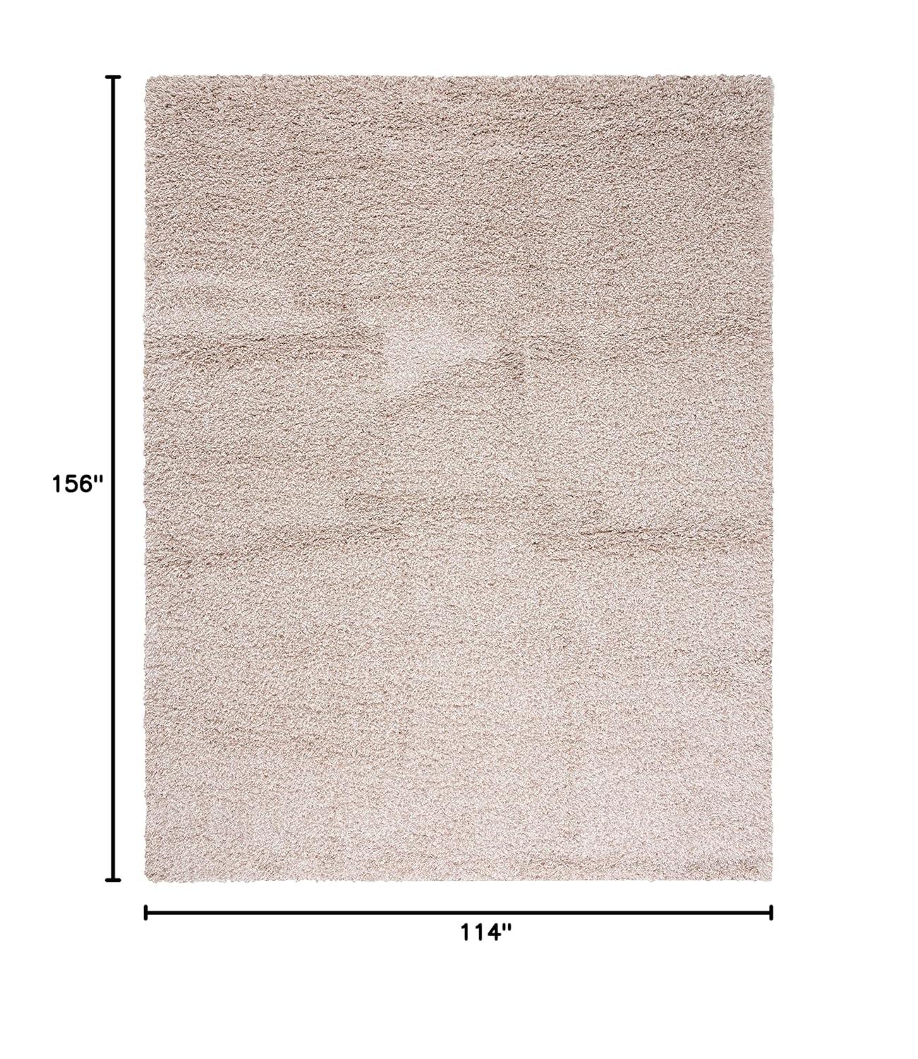 Santa Monica Shag SGN725 Power Loomed Indoor Area Rug - Taupe - 5'3"x7'6" - Safavieh