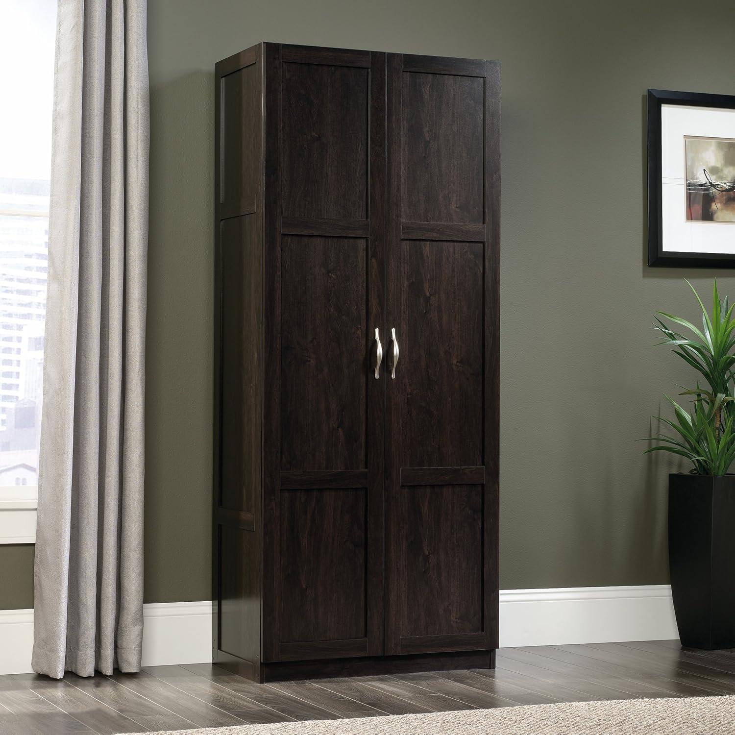 Sauder Select Engineered Wood Storage Cabinet in Cinnamon Cherry Finish