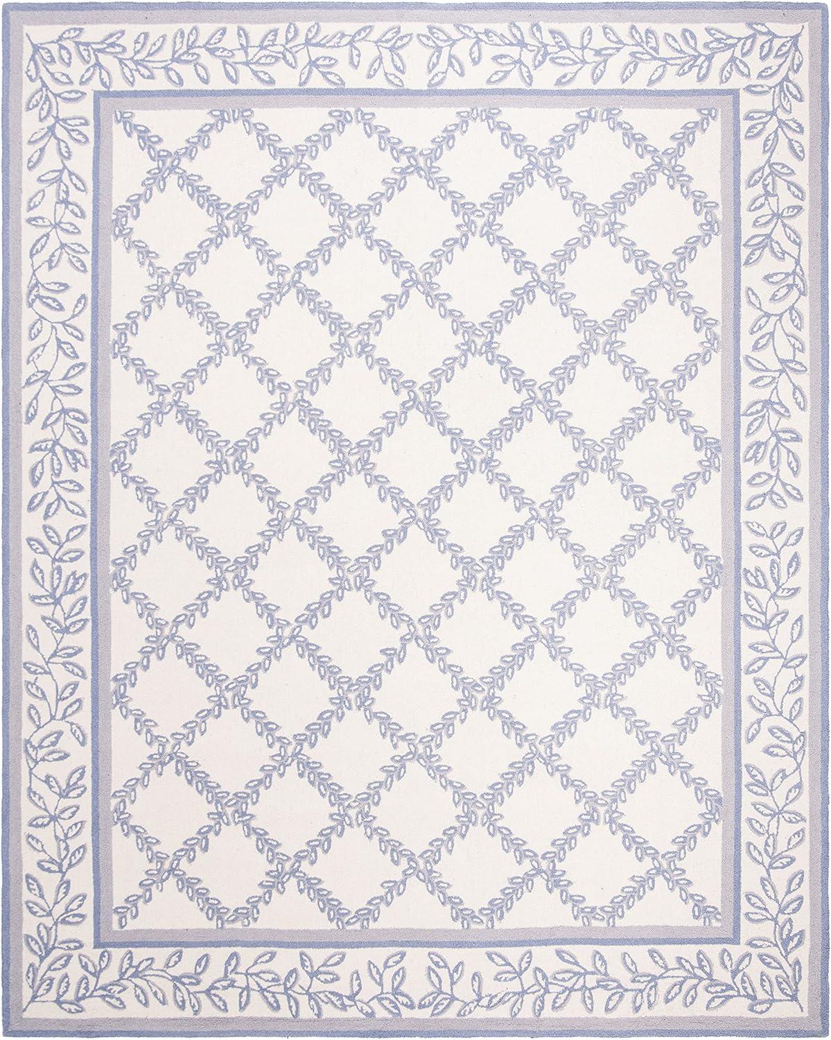 Ivory Elegance Handmade Tufted Wool Rectangular Rug