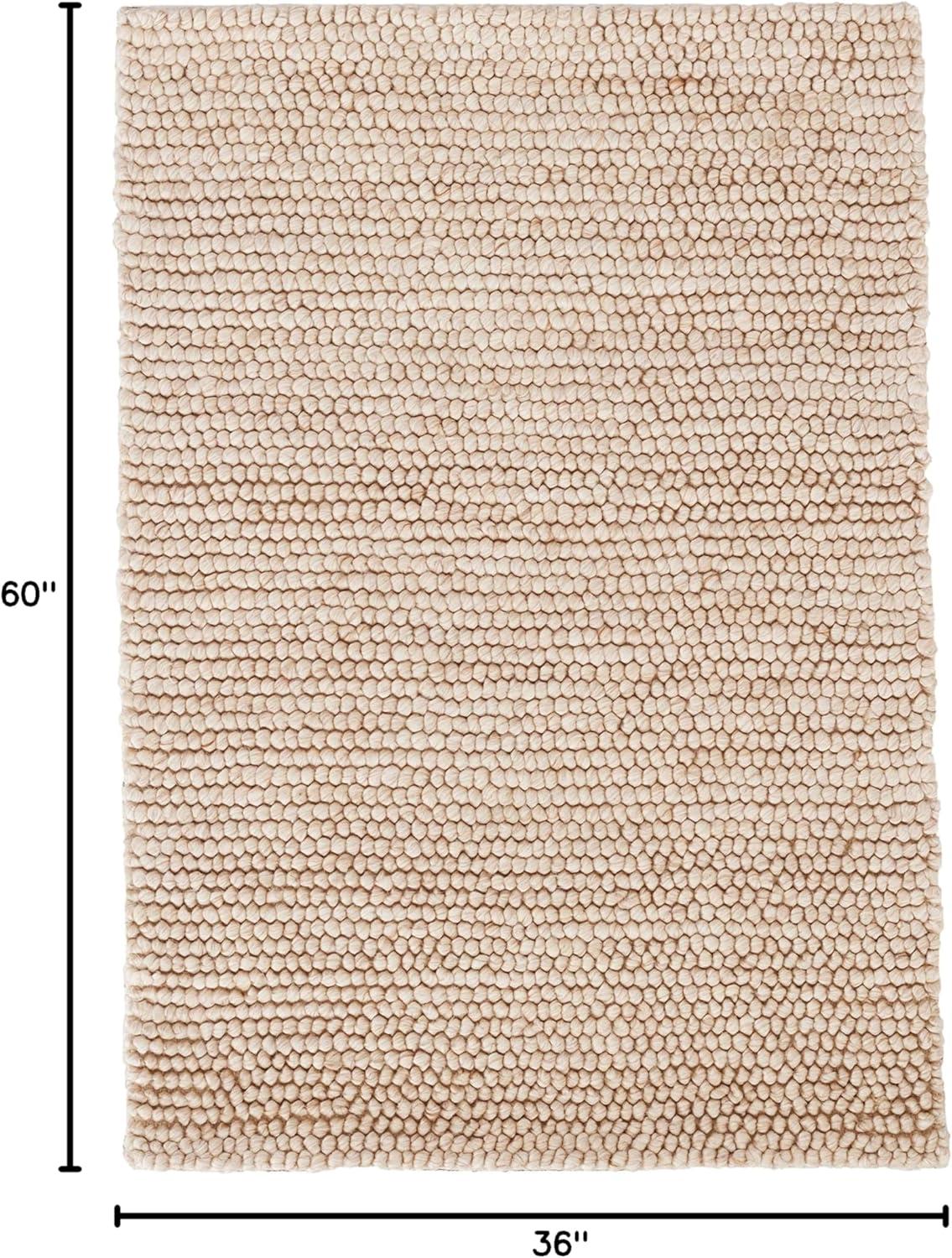 Niels Ivory Handwoven Wool/Viscose Rug
