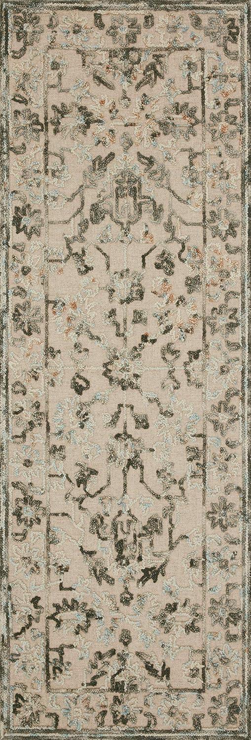 Loloi II Halle Floral Traditional Area Rug, Gray, 5'.0" x 7'.6"