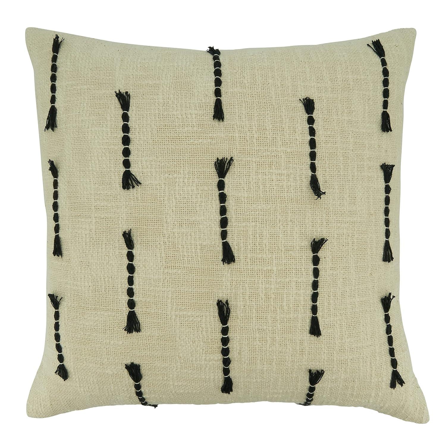 Saro Elka Collection Cotton Throw Pillow