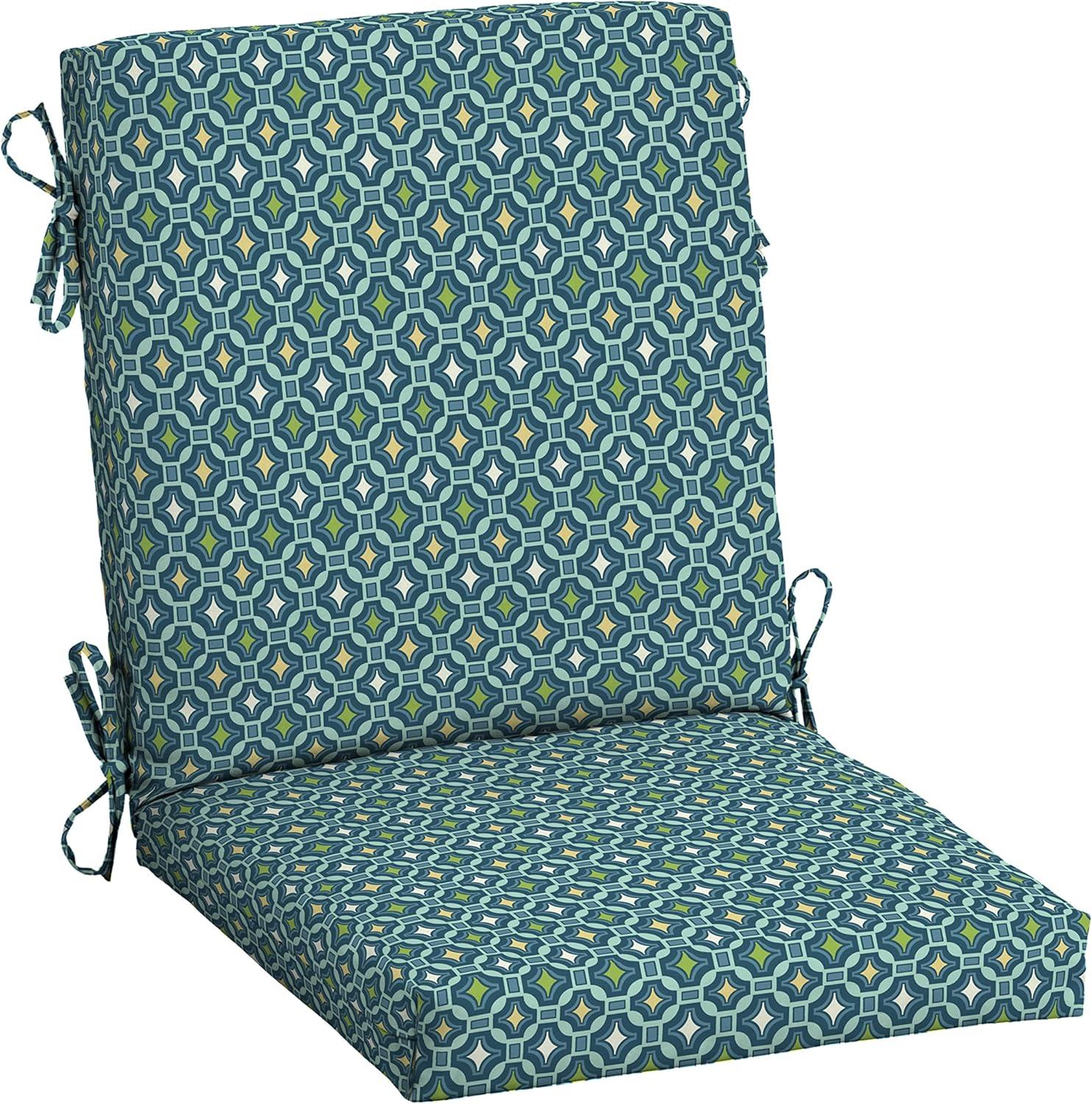 Arden 36.5"x18" Outdoor Mid Back Dining Chair Cushion