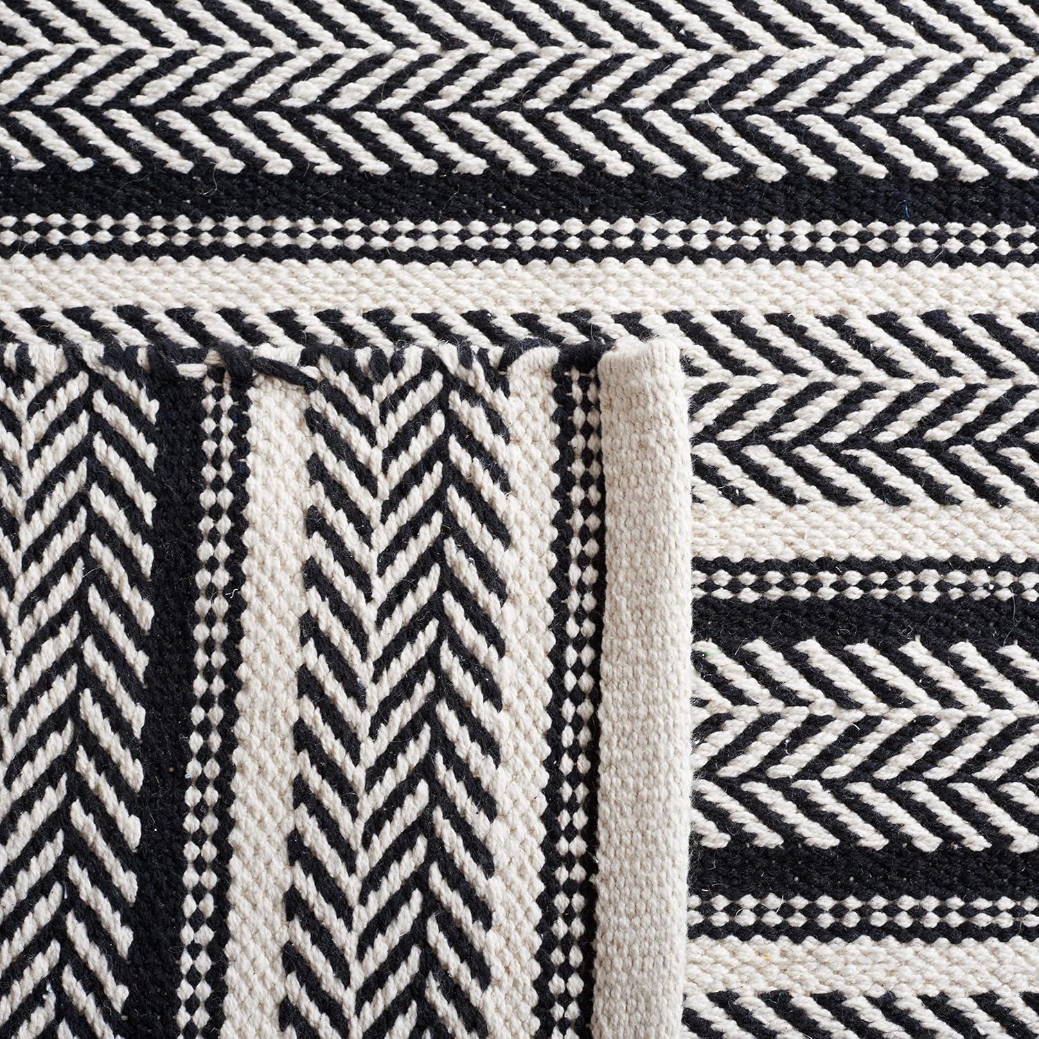 Union Rustic Annia Flat Weave Cotton Striped Rug