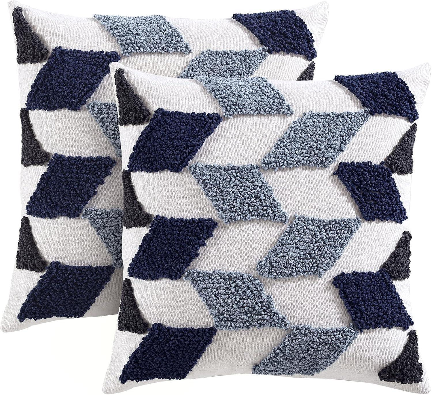 Textured Cotton Throw Pillow