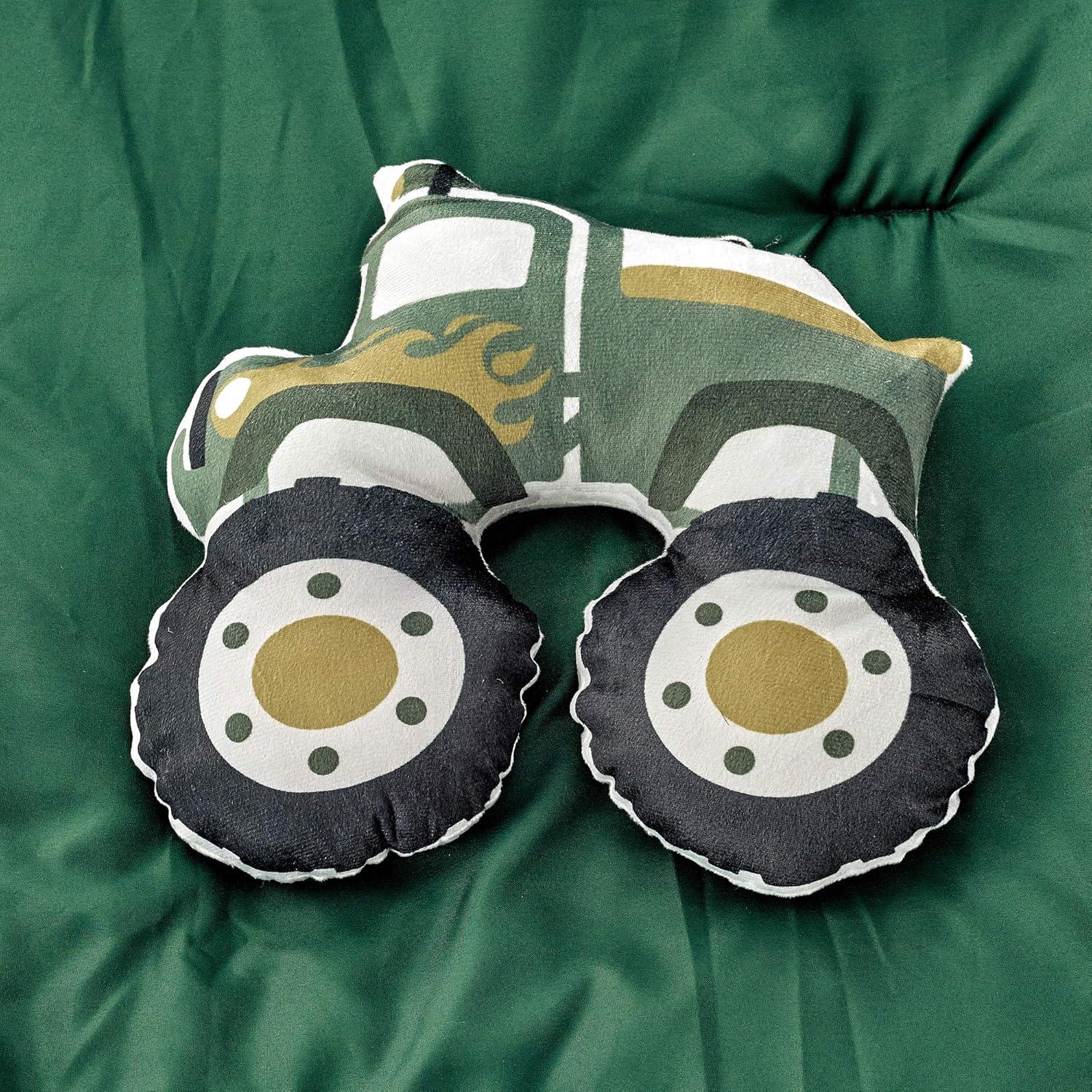 WPM Twin Camouflage Print Comforter Army Green Theme Bedding Set with Sheet, Pillow sham and Plush Pillow (Camouflage Military, Twin Comforter)