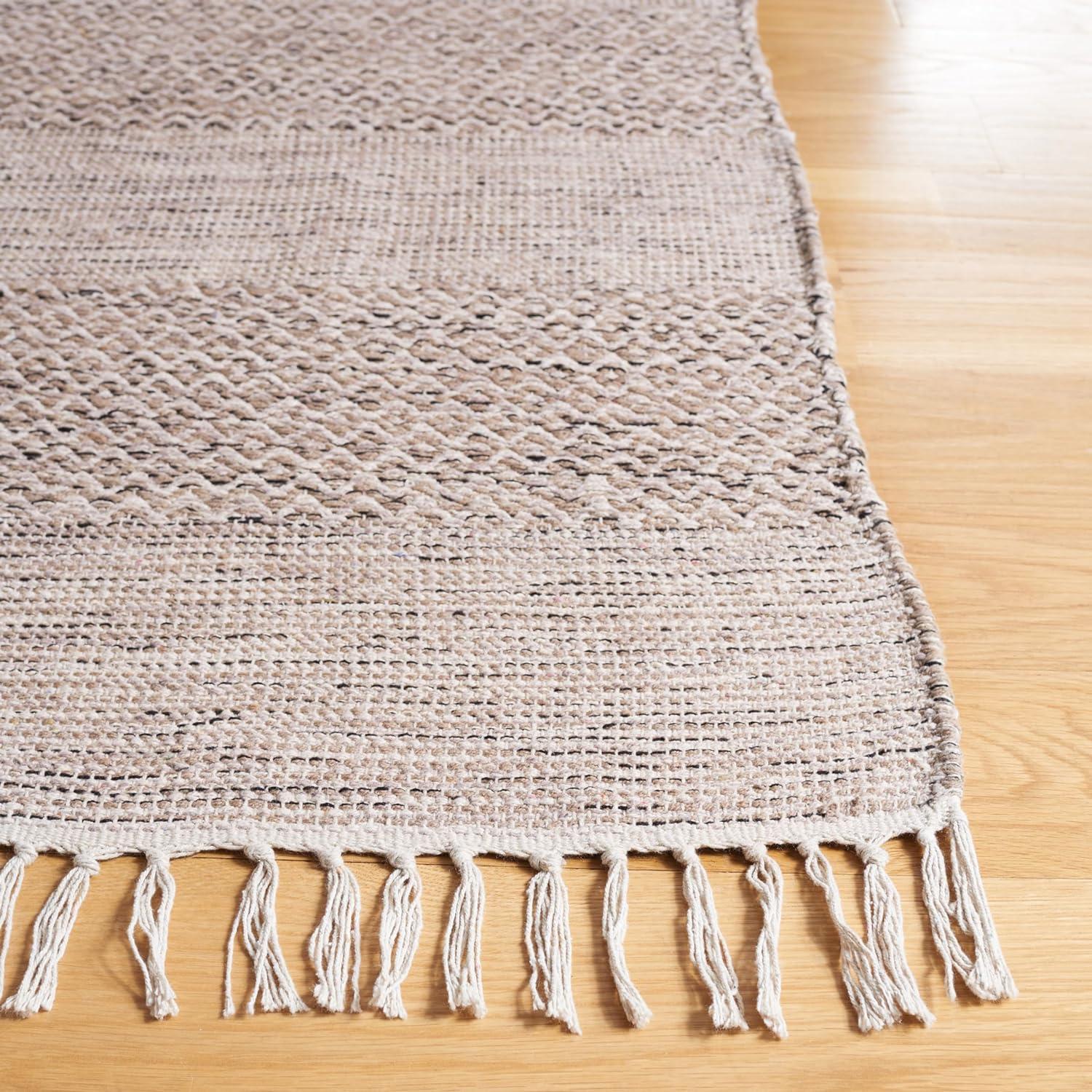 Montauk MTK330 Hand Woven Indoor Area Rug - Ivory/Steel Grey - 8'x10' - Safavieh