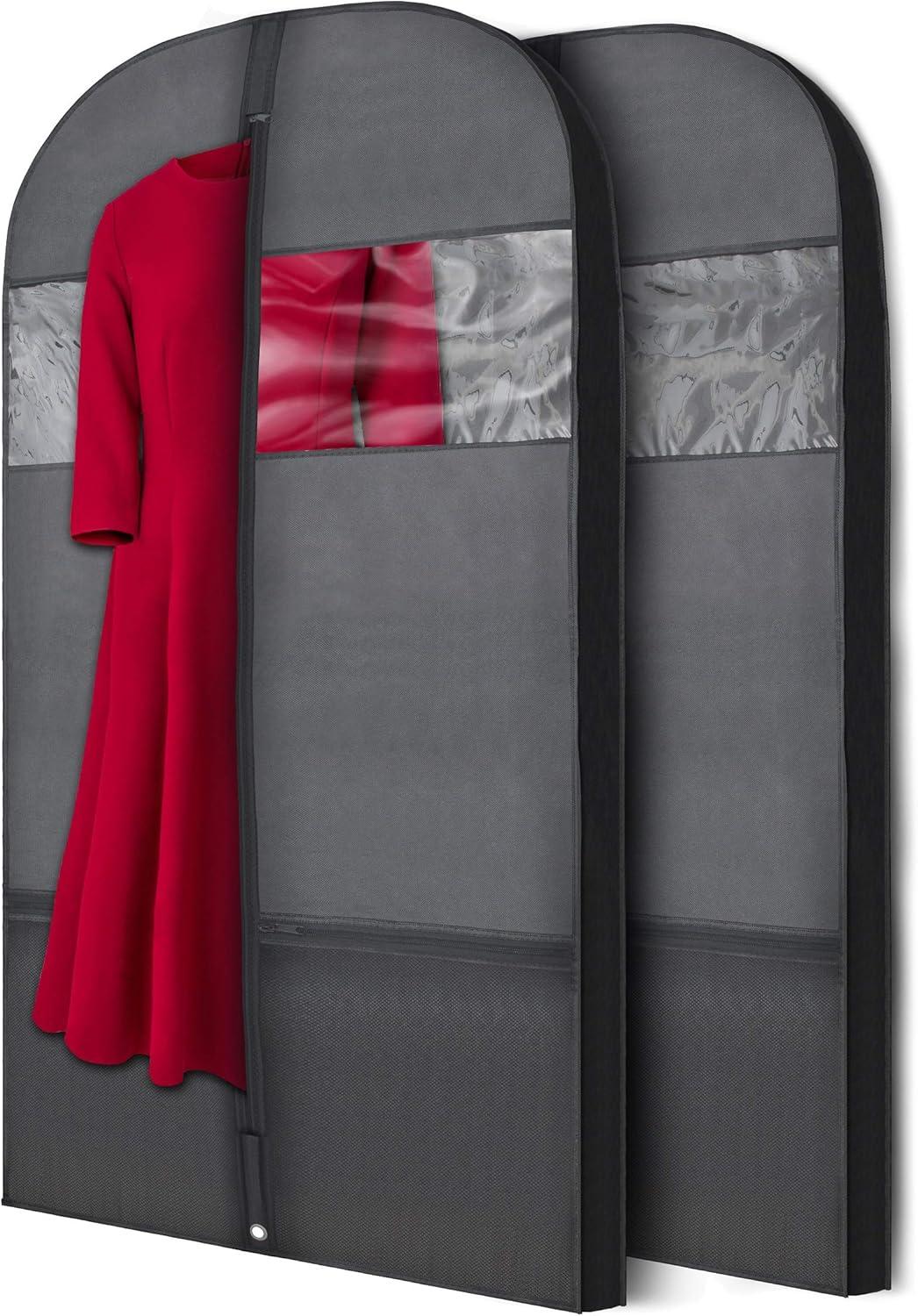Rebrilliant Plixio Garment Bags Suit Bag for Travel & Clothing Storage for Suits, Dresses & More - (2 Pack) (Set of 2)