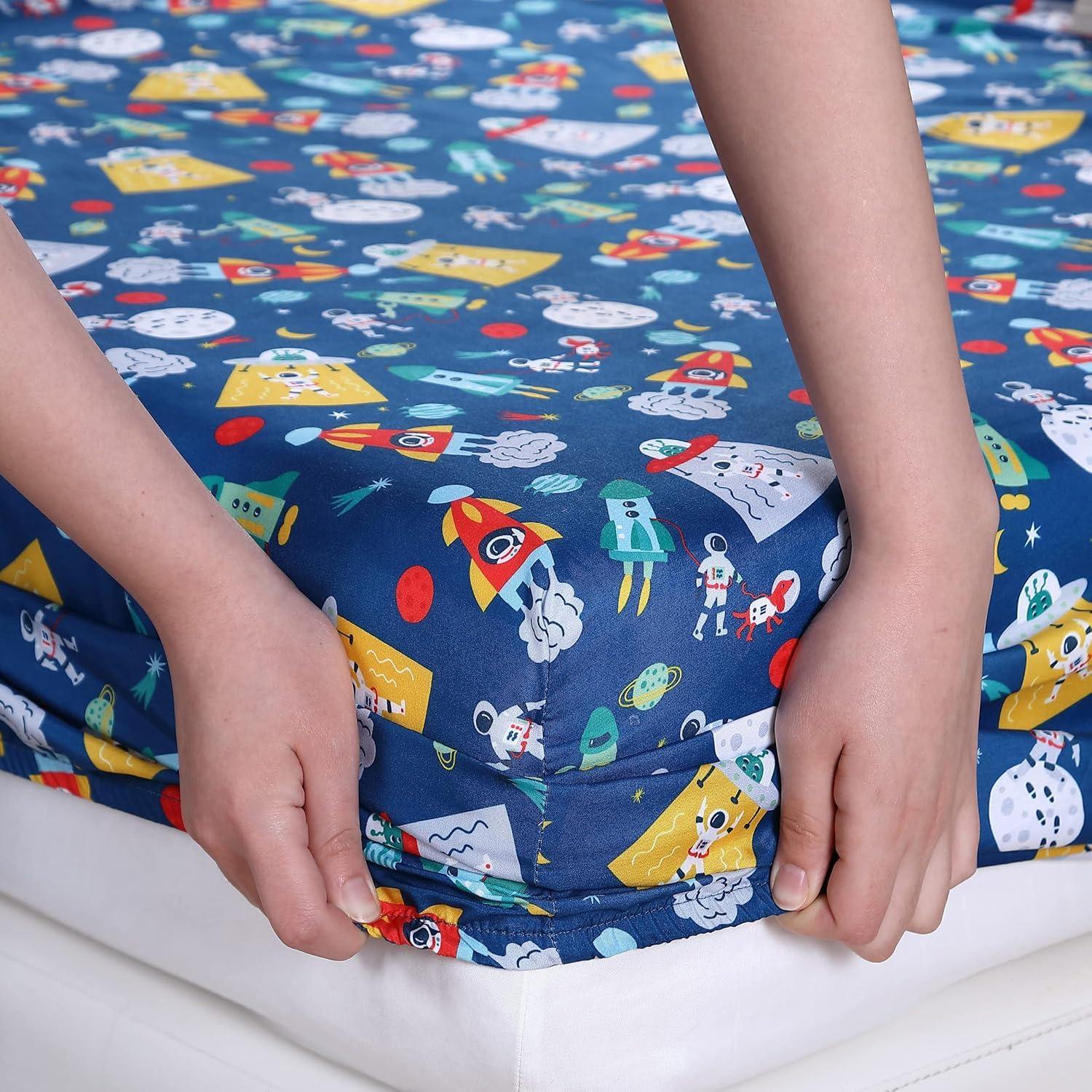 Space Kids Microfiber Sheet Set