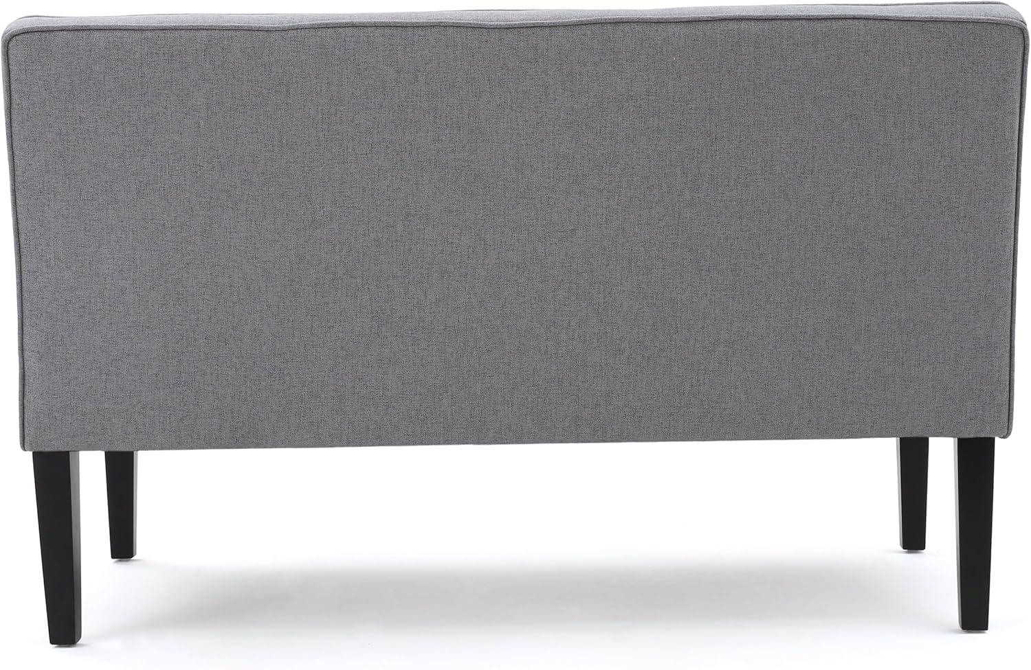 Dejon Loveseat Gray - Christopher Knight Home: Armless, Upholstered, Polyester, Hardwood Frame