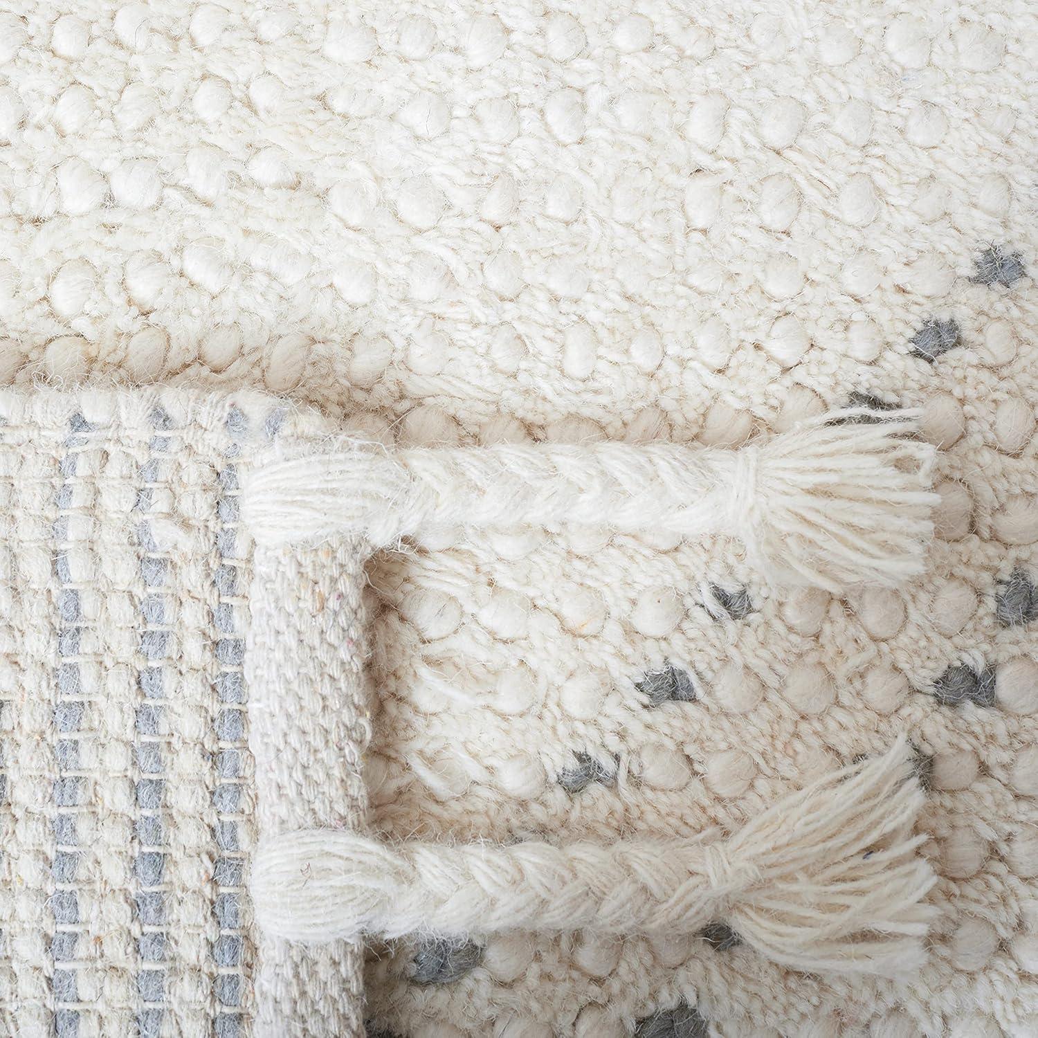 Casablanca CSB676 Hand Loomed Area Rug - Ivory/Grey - 8'x10' - Safavieh.