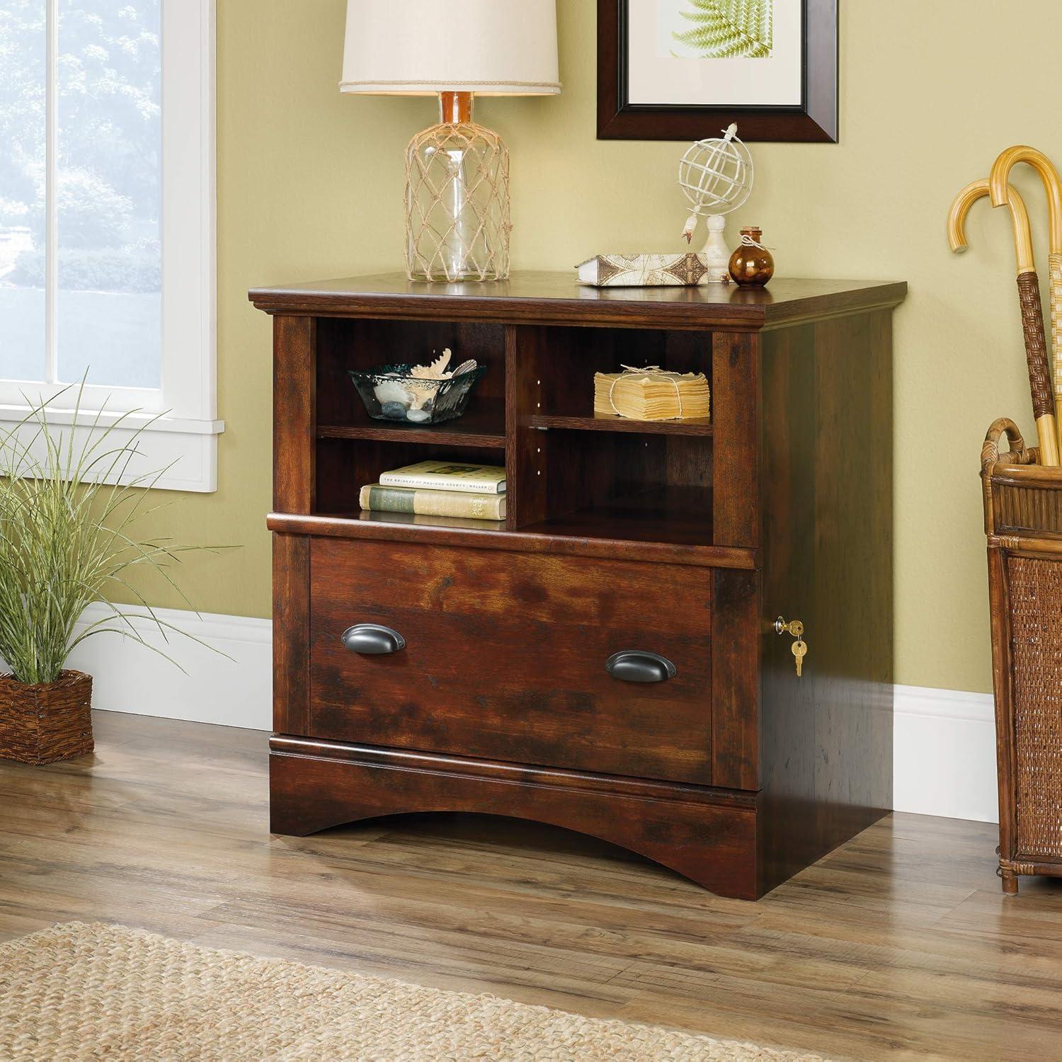 Sauder Harbor View Lateral File, Curado Cherry Finish