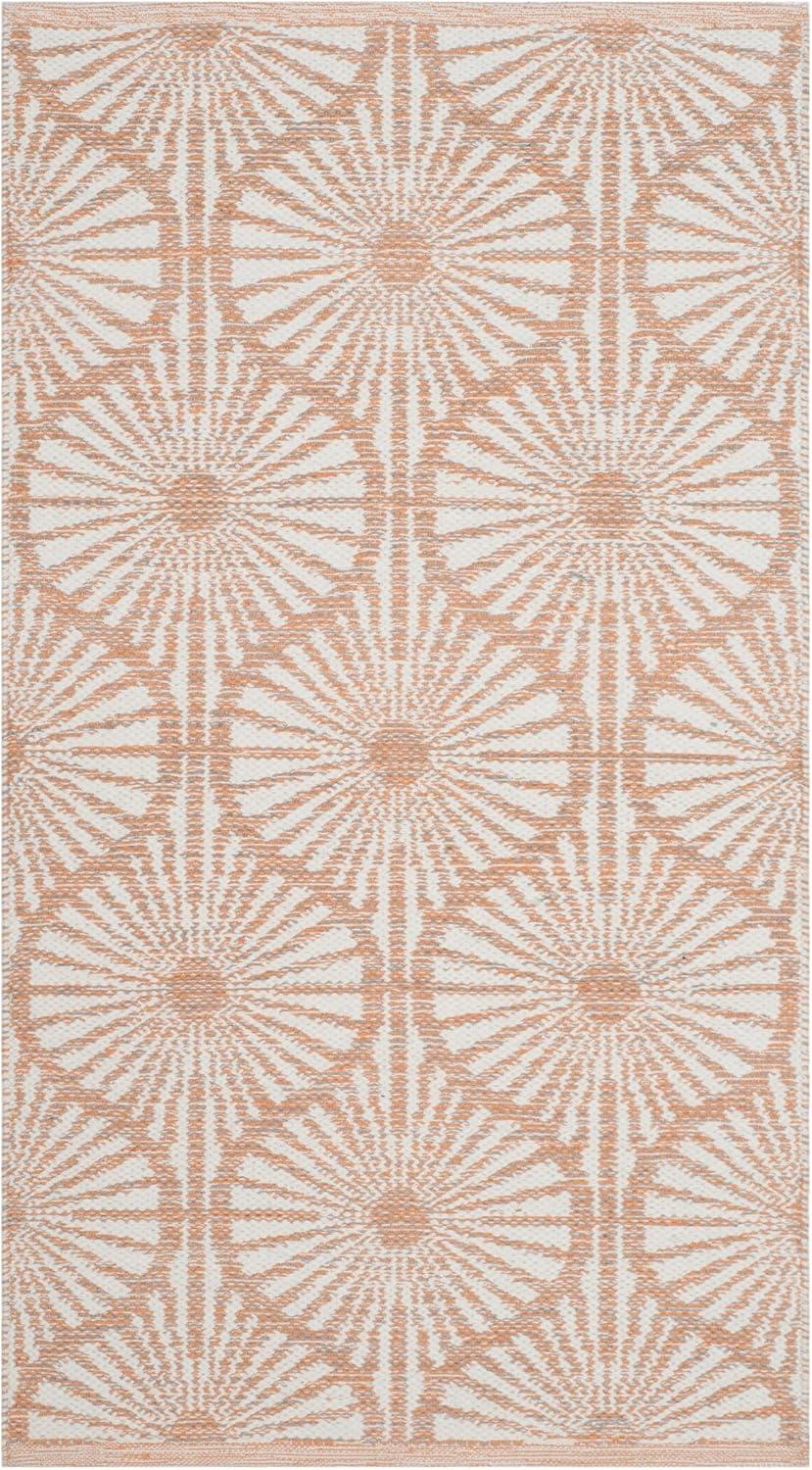 SAFAVIEH Montauk MTK606D Handwoven Orange / Ivory Rug