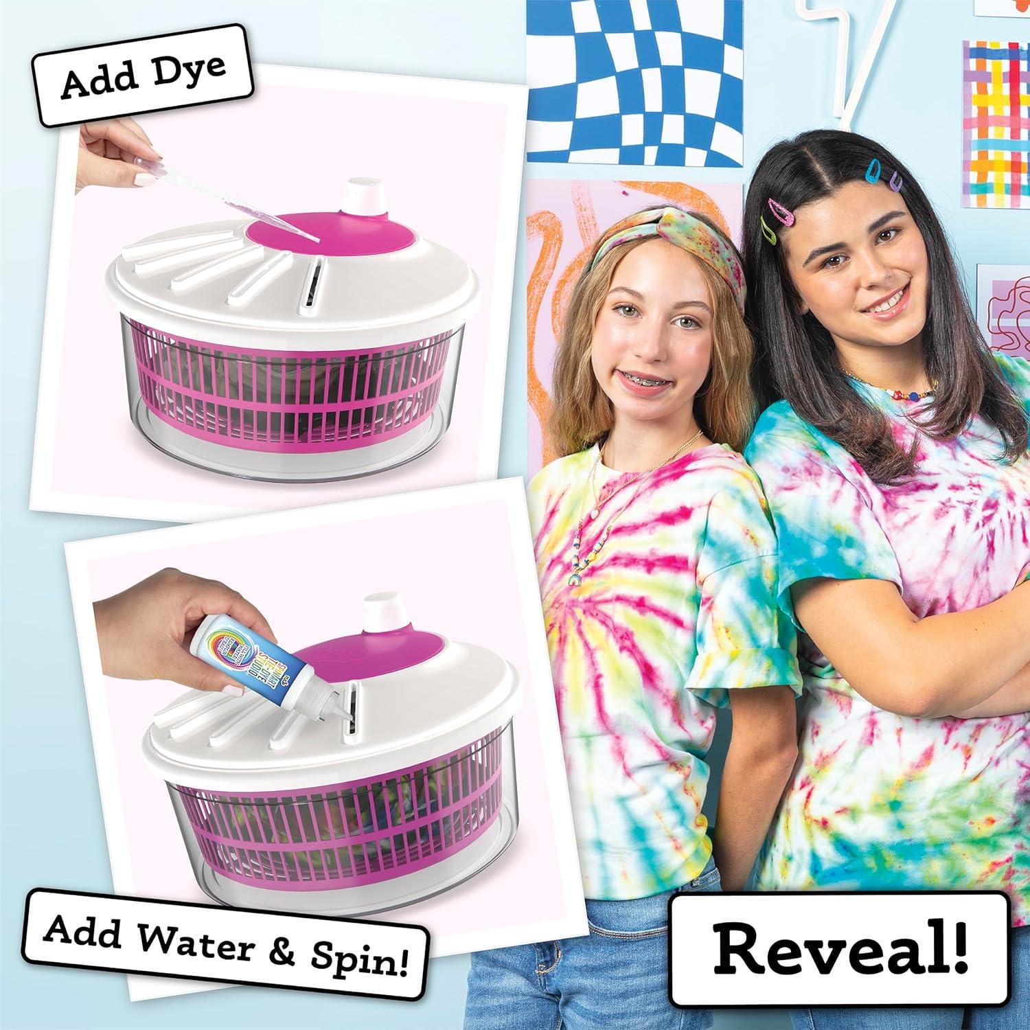 Tulip One-Step Tie-Dye Spin Art Kit, Fashion DIY with Fabric Dye, Fun Activity for All, Vibrant Classic Colors, Kids Age 8+