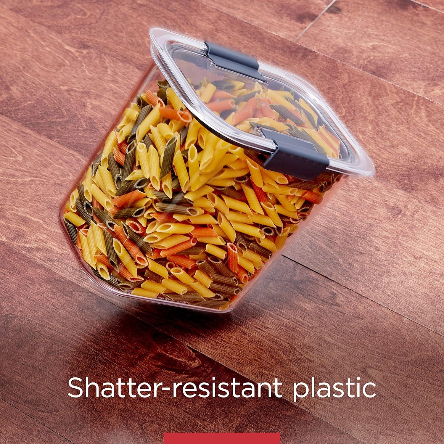 Clear BPA-Free Airtight Food Storage Container Set with Lids and Scoops