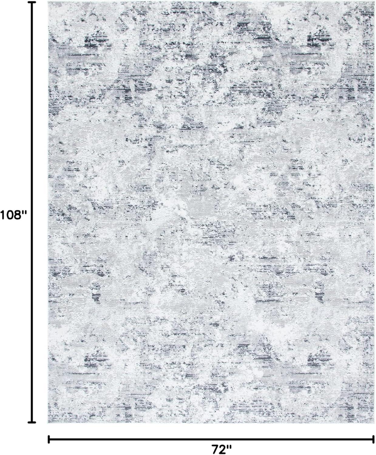 Amelia ALA705 Power Loomed Area Rug - Grey/Ivory - 6'x9' - Safavieh.