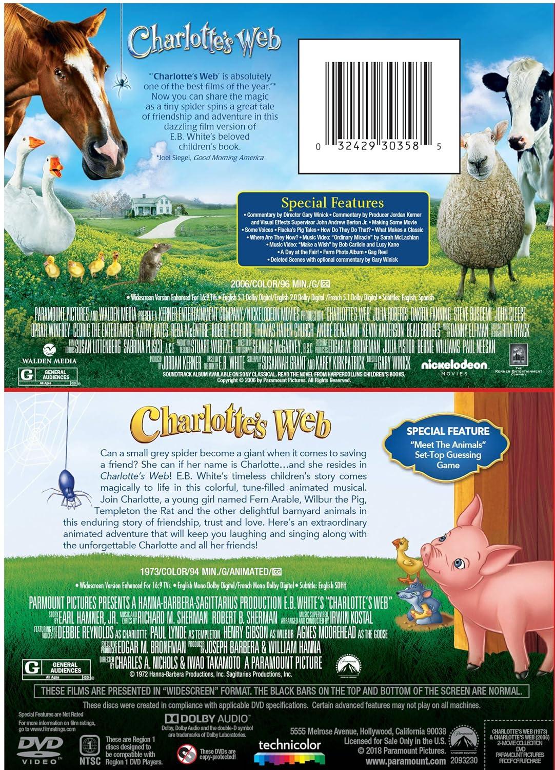 Charlotte's Web 2-Movie Collection DVD Set