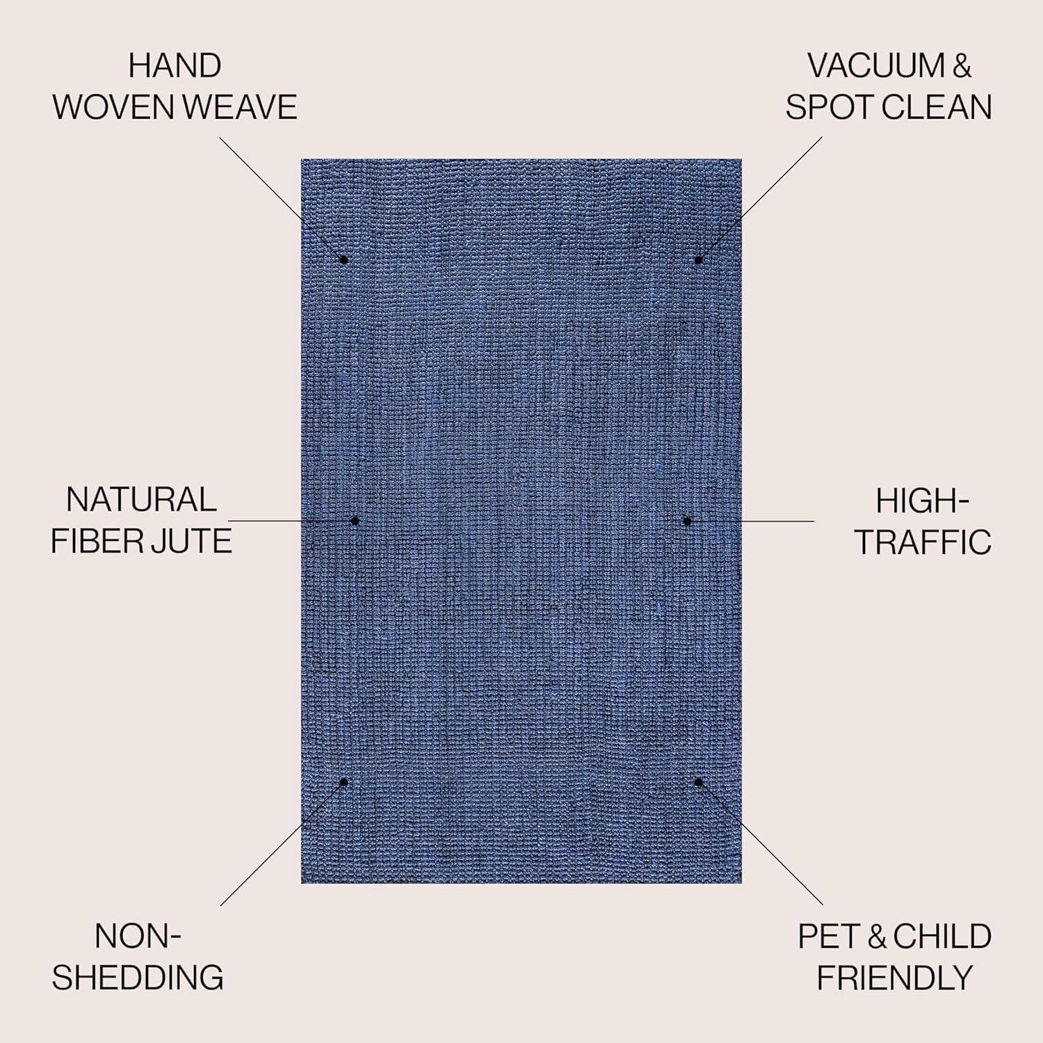 Pata Hand Woven Chunky Jute Indoor Area Rug - JONATHAN Y