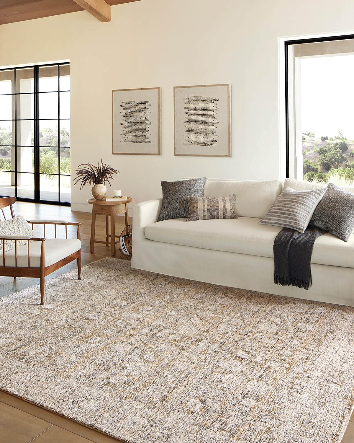 Amber Lewis x Loloi Alie Gold / Beige Area Rug