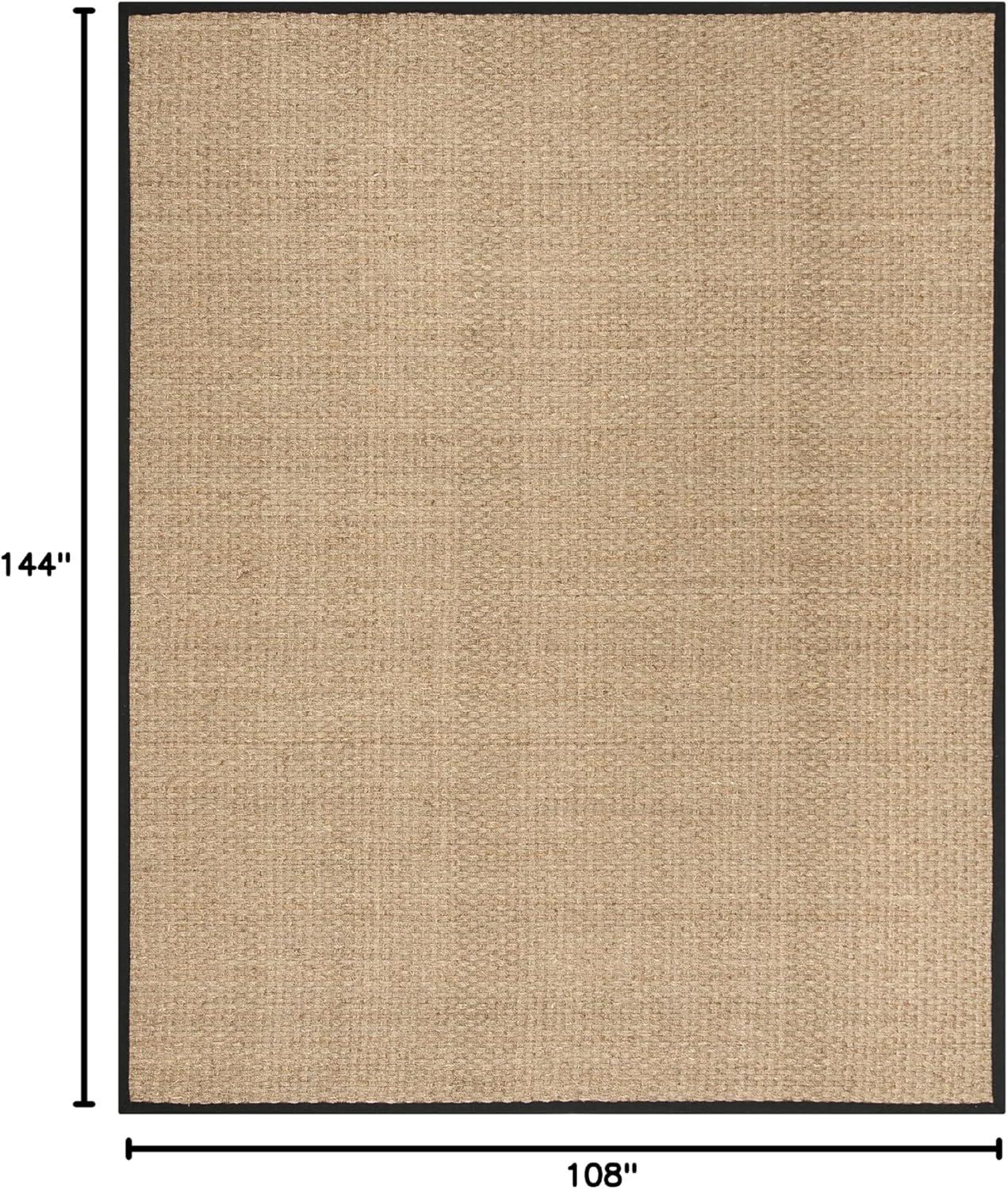 Natural Fiber NF114 Power Loomed Indoor Area Rug - Natural/Black - 9'x12' - Safavieh