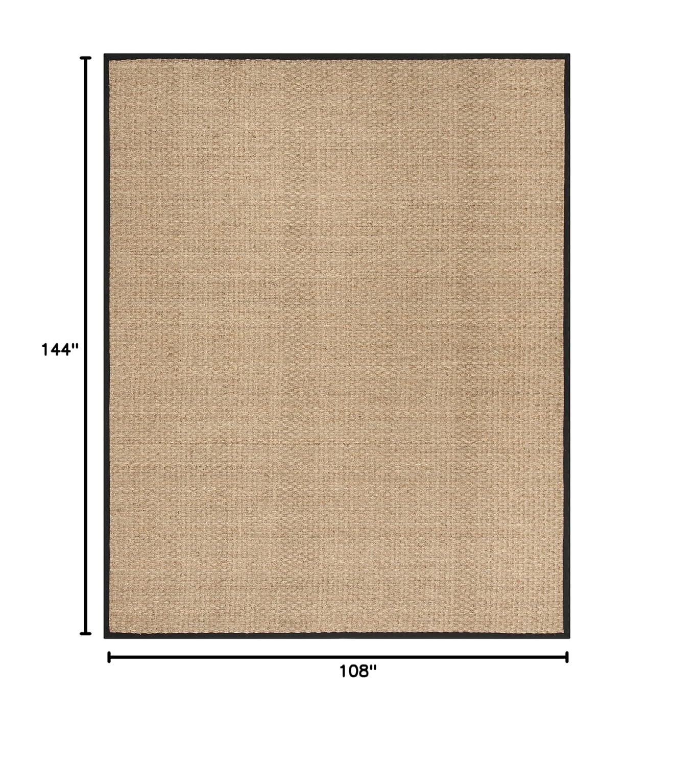 Natural Fiber NF114 Power Loomed Indoor Area Rug - Natural/Black - 9'x12' - Safavieh