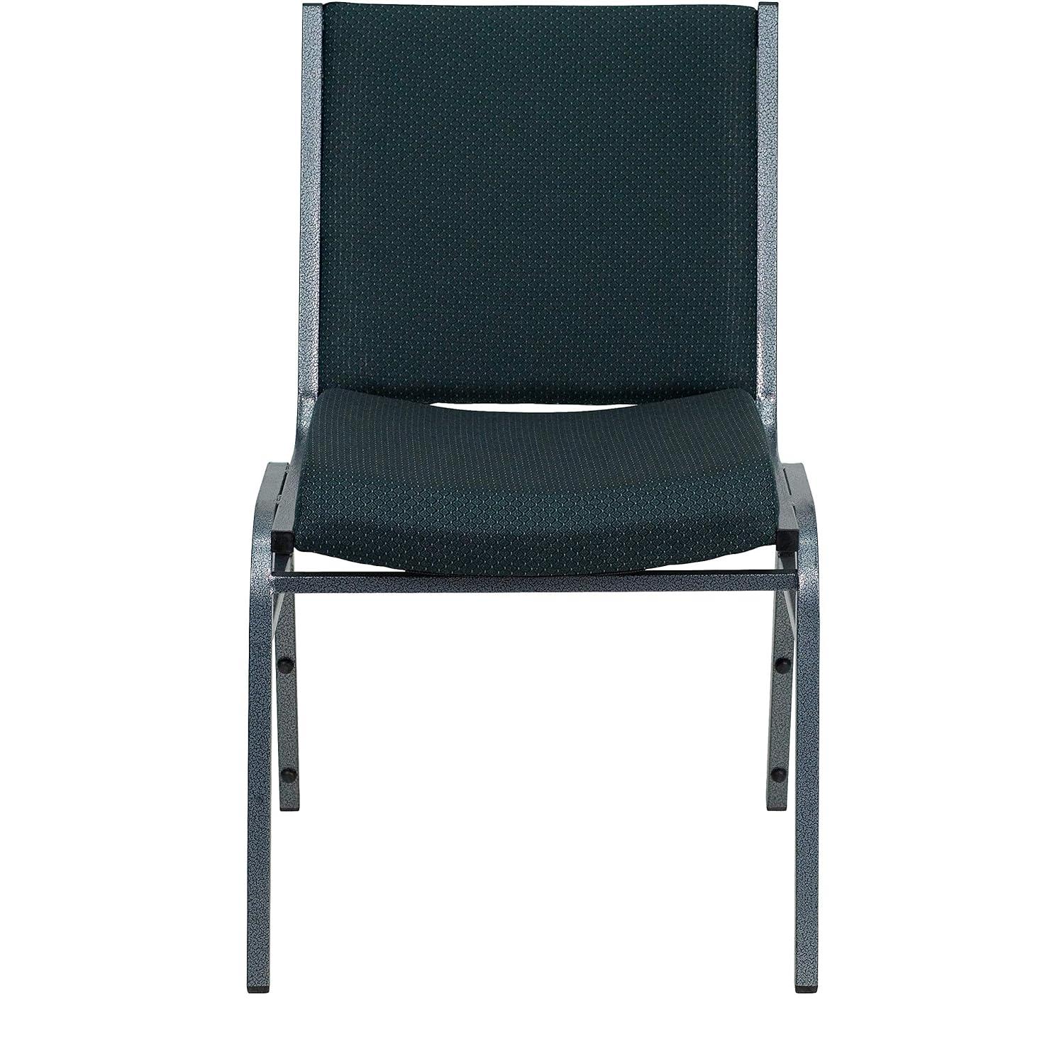 Flash Furniture HERCULES Series Heavy Duty Green Patterned Fabric Stack Chair