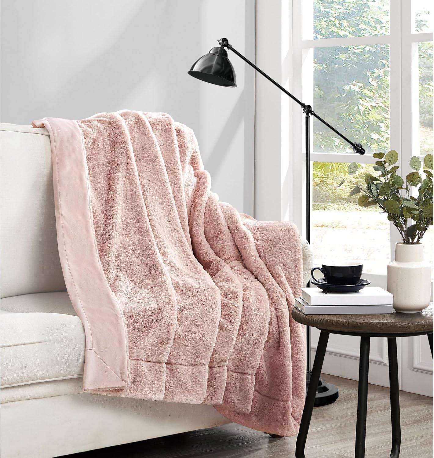 Vince Camuto Vince Camuto Faux Rabbit Fur Gift Boxed Throw