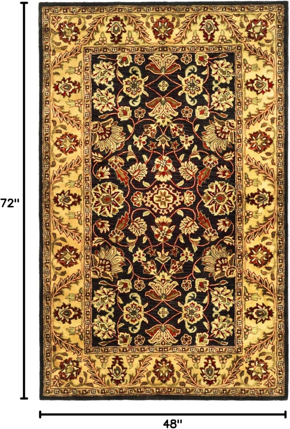 SAFAVIEH Golden Jaipur GJ250D Handmade Black / Gold Rug