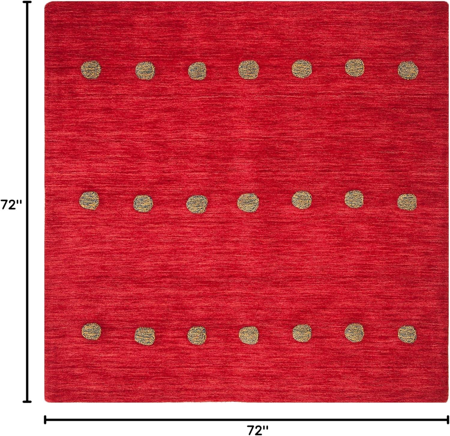 SAFAVIEH Himalaya Collection HIM590Q Handmade Red Rug