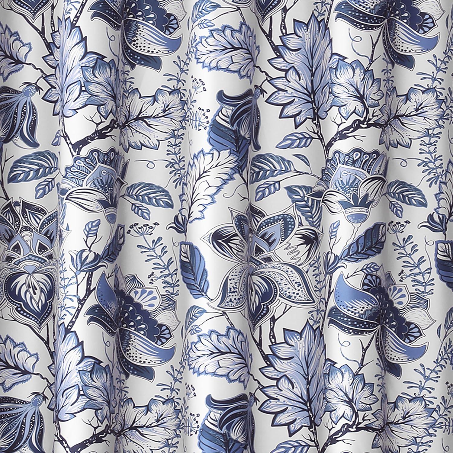 Lush Decor Cynthia Jacobean Floral Shower Curtain
