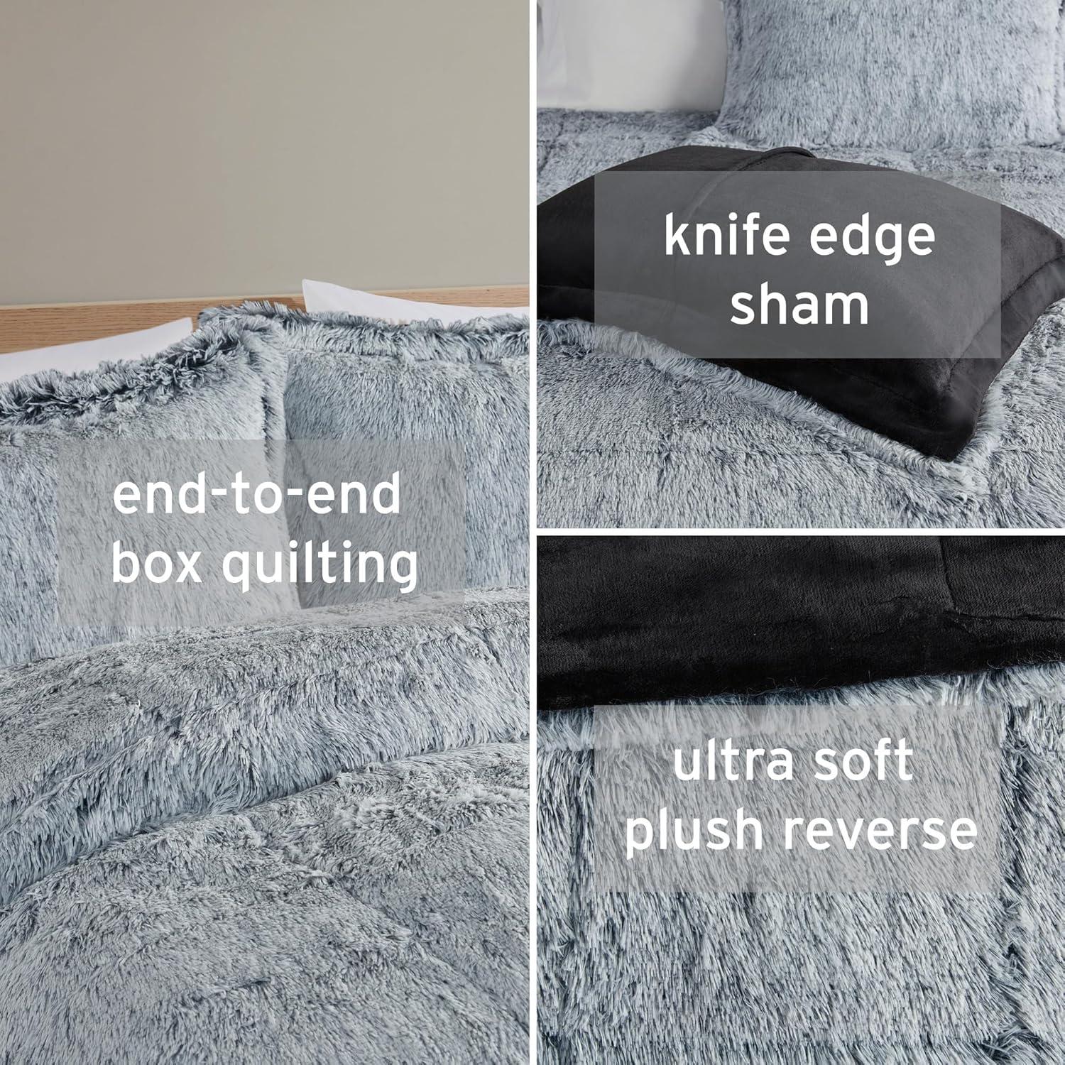 Intelligent Design Malea Shaggy Faux Fur Comforter Mini Set
