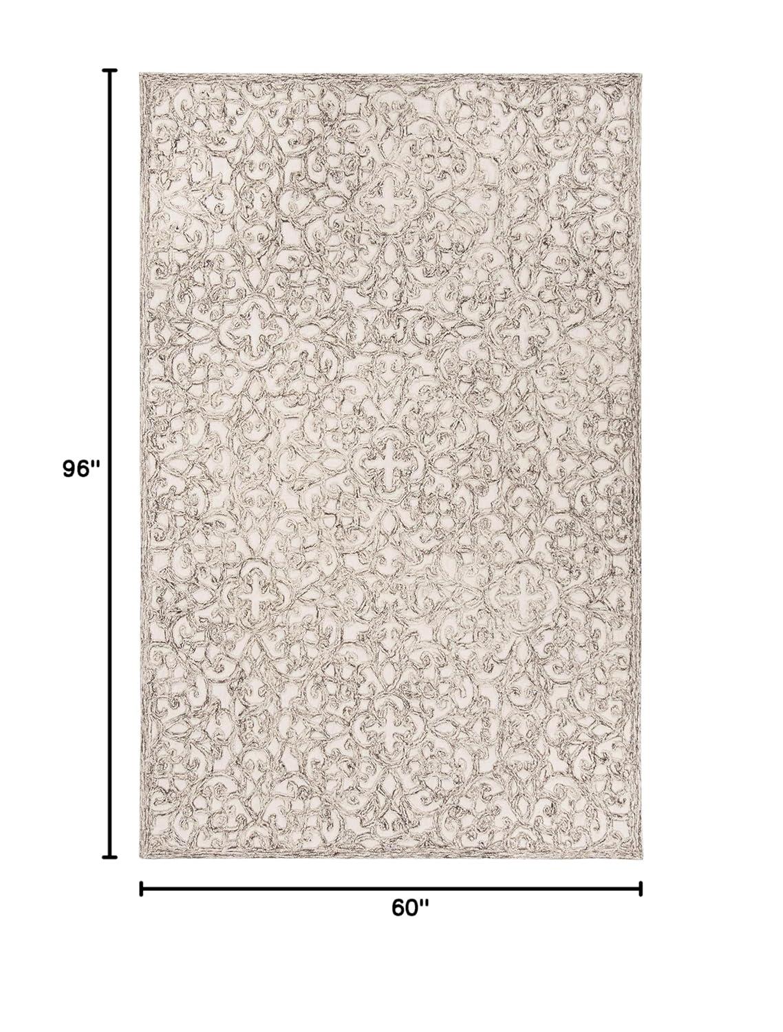 Trace TRC103 Hand Tufted Indoor Area Rug - Brown/Ivory - 5'x8' - Safavieh