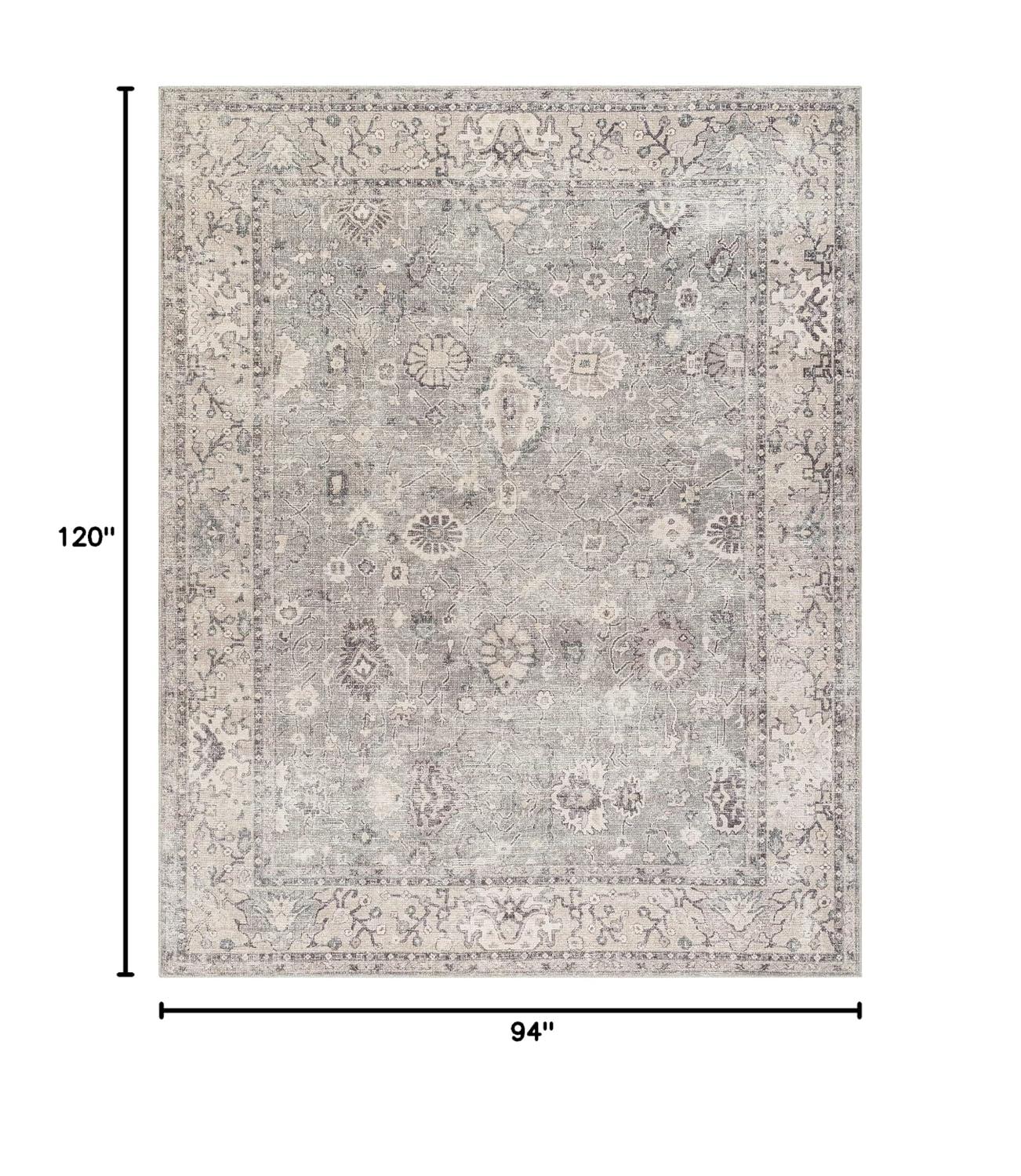 Becki Owens x Livabliss Oriental Vintage Dark Brown Area Rug