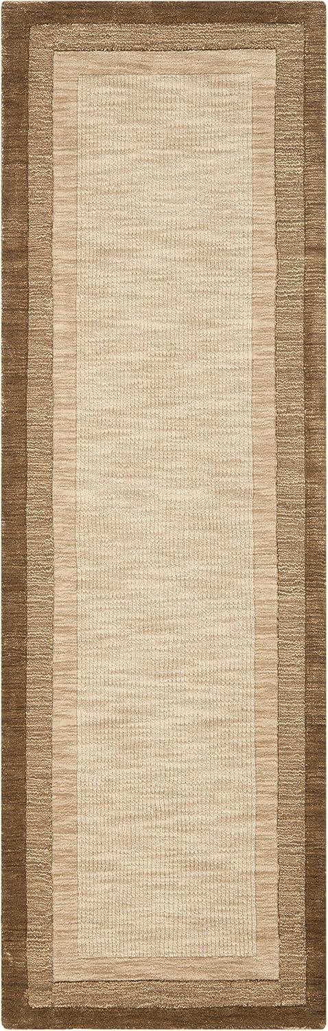Impressions IM821 Hand Loomed Runner Rug - Beige/Brown - 2'3"x8' - Safavieh